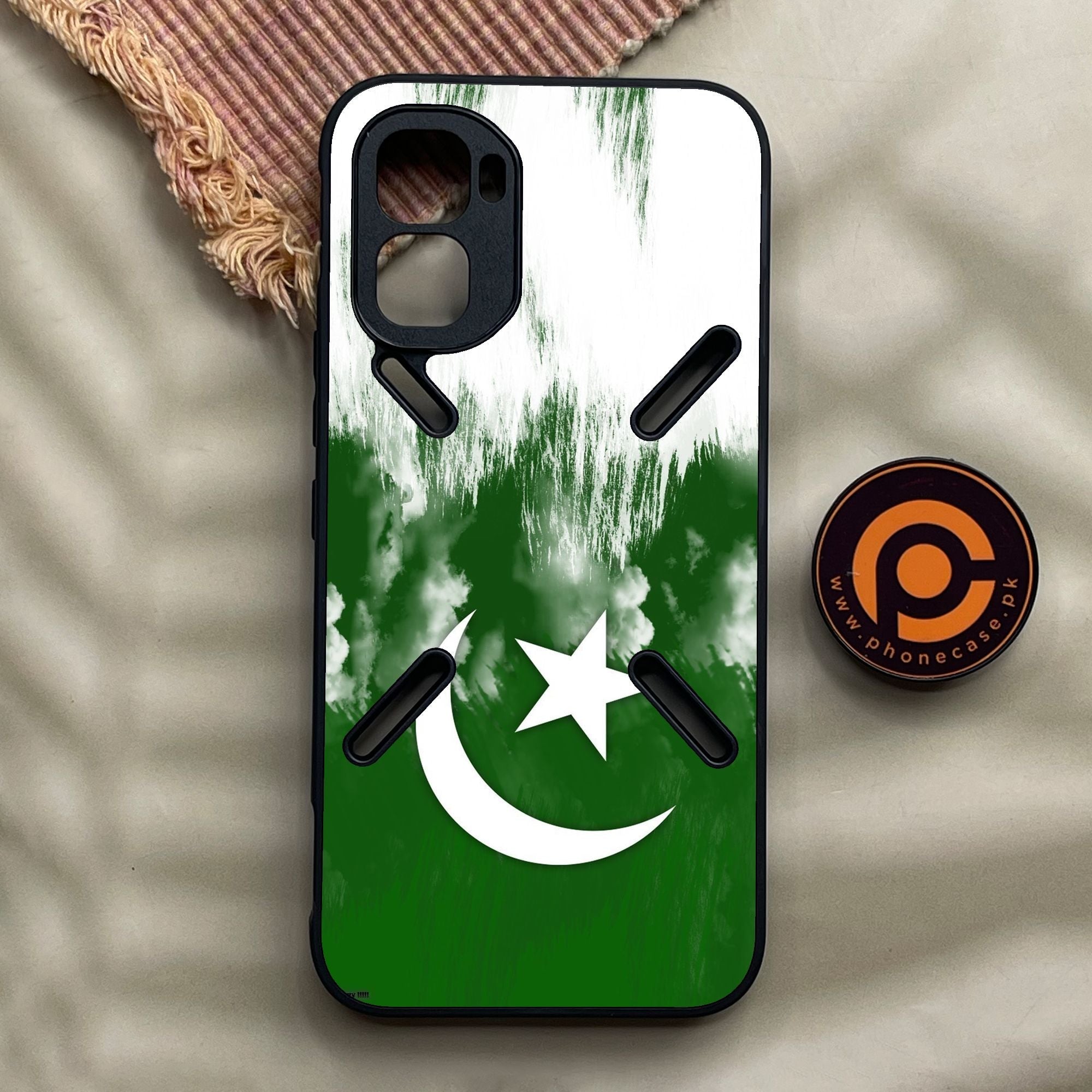 Infinix GT 50 Pro - Pakistani Flag Design 9 - Premium Metal Printed Soft Bumper Shock Proof Case
