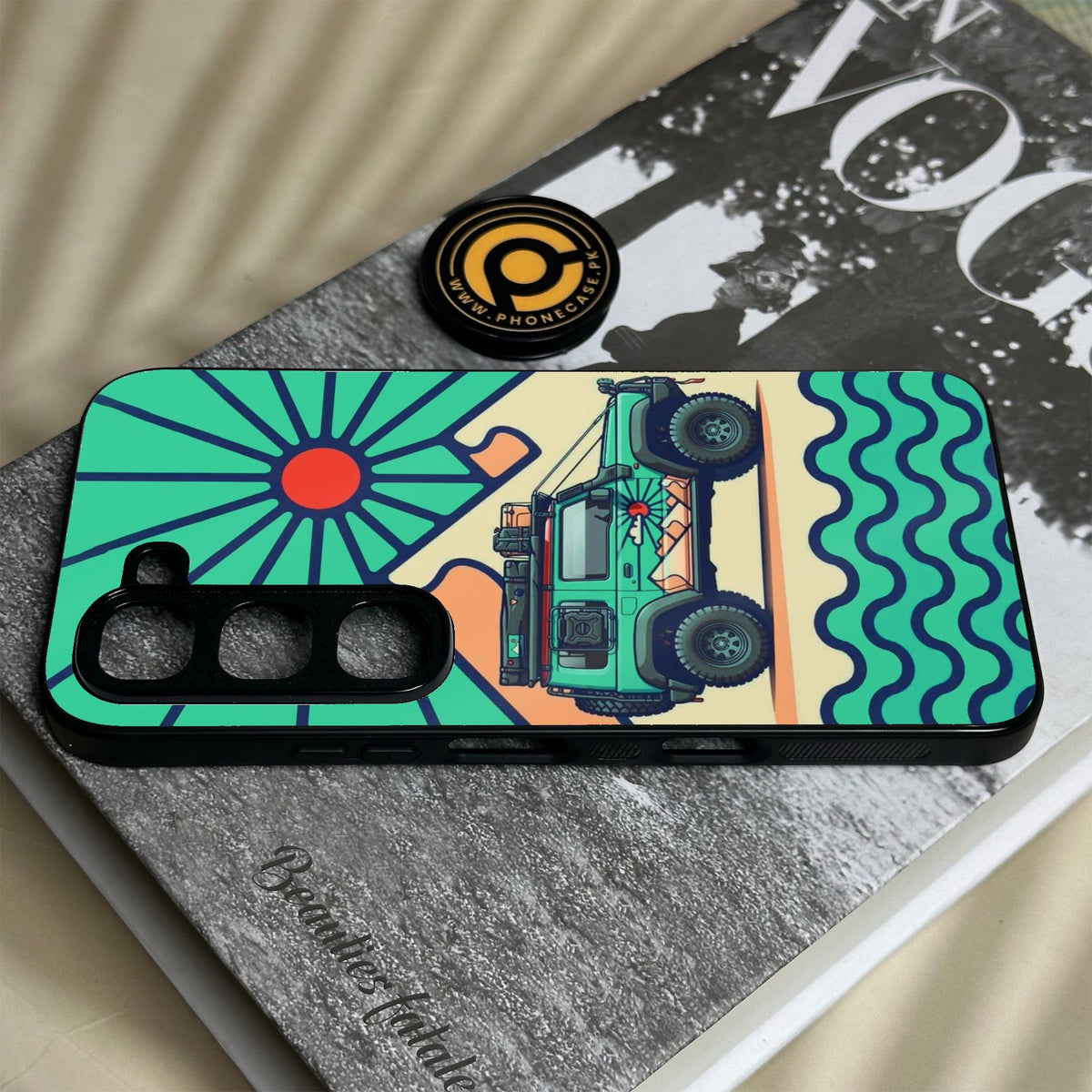 Infinix Hot 70 Pro - Suzuki Jimny Design - Premium Metal Printed Soft Bumper Shock Proof Case