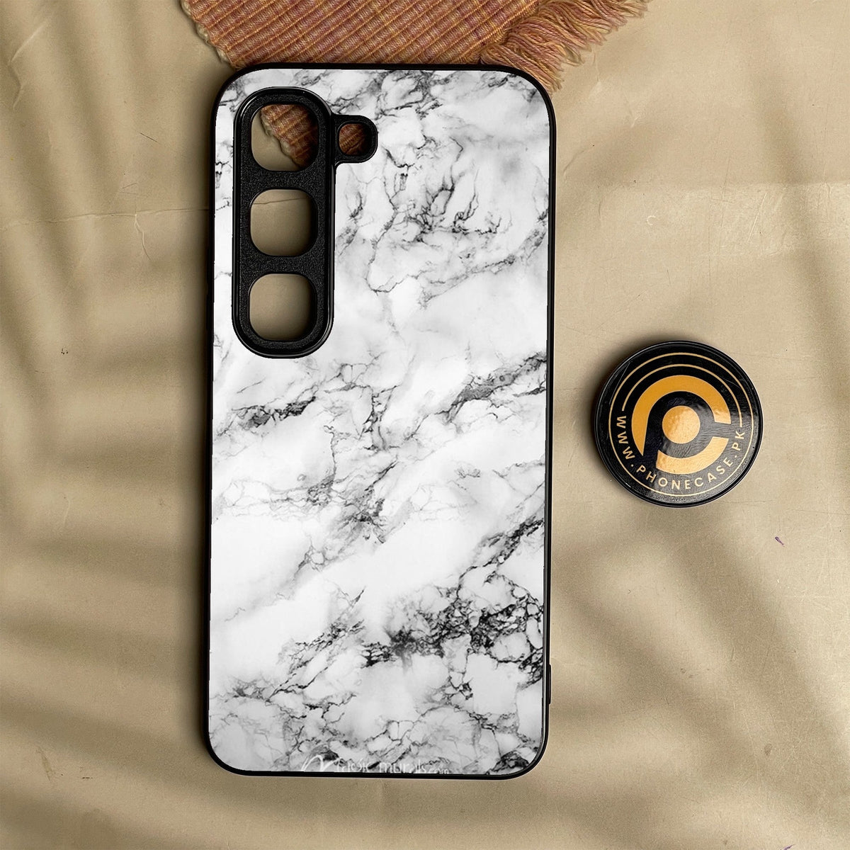 Infinix Hot 70 Pro - White Design 7 - Premium Metal Printed Soft Bumper Shock Proof Case