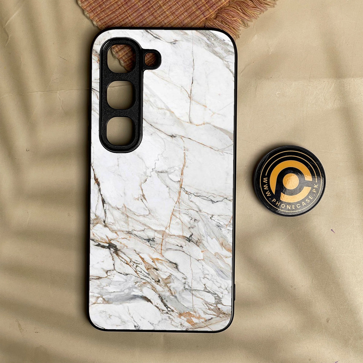 Infinix Hot 70 Pro - White Design 6 - Premium Metal Printed Soft Bumper Shock Proof Case