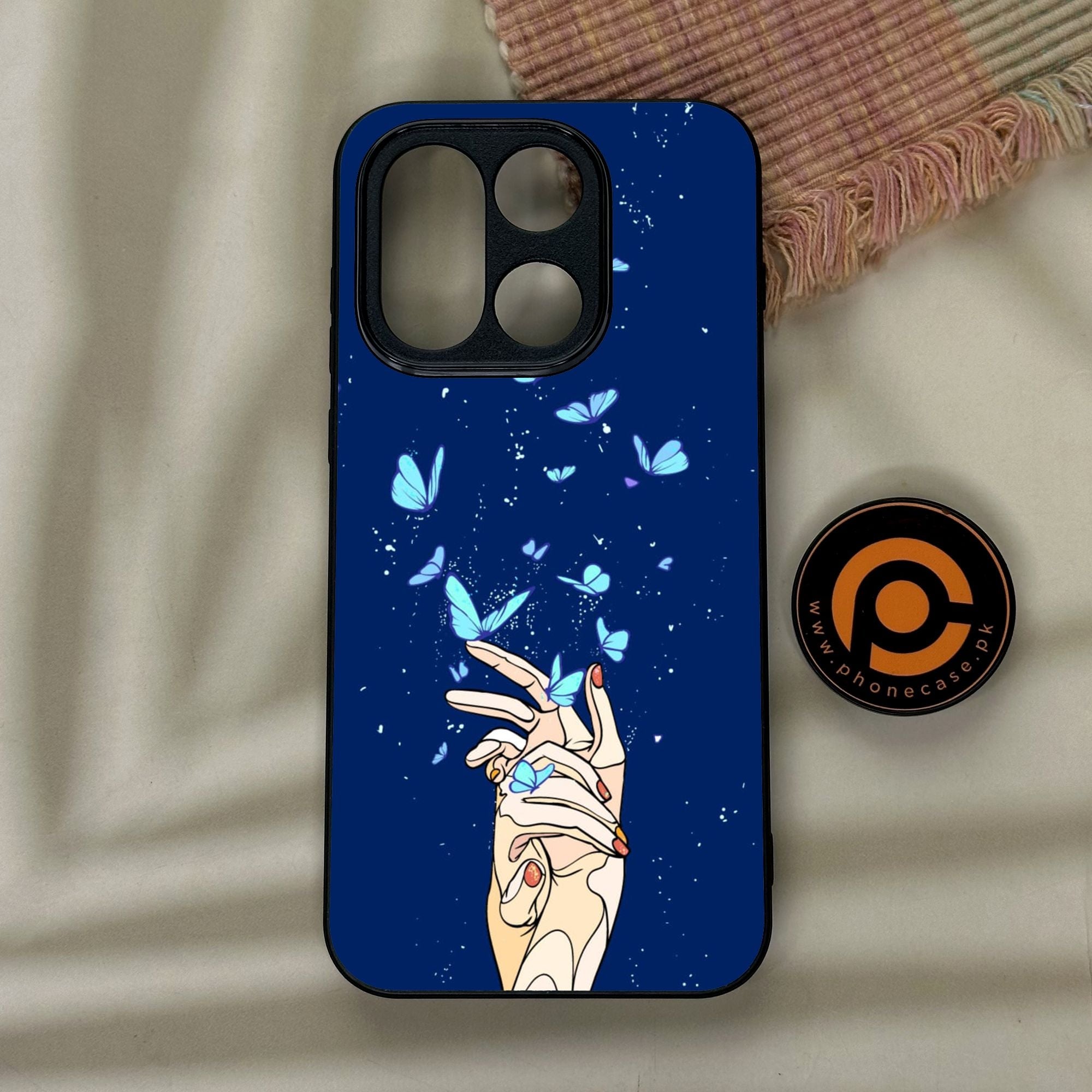 OnePlus 15 - Butterflies Design 2 - Premium Metal Printed Soft Bumper Shock Proof Case