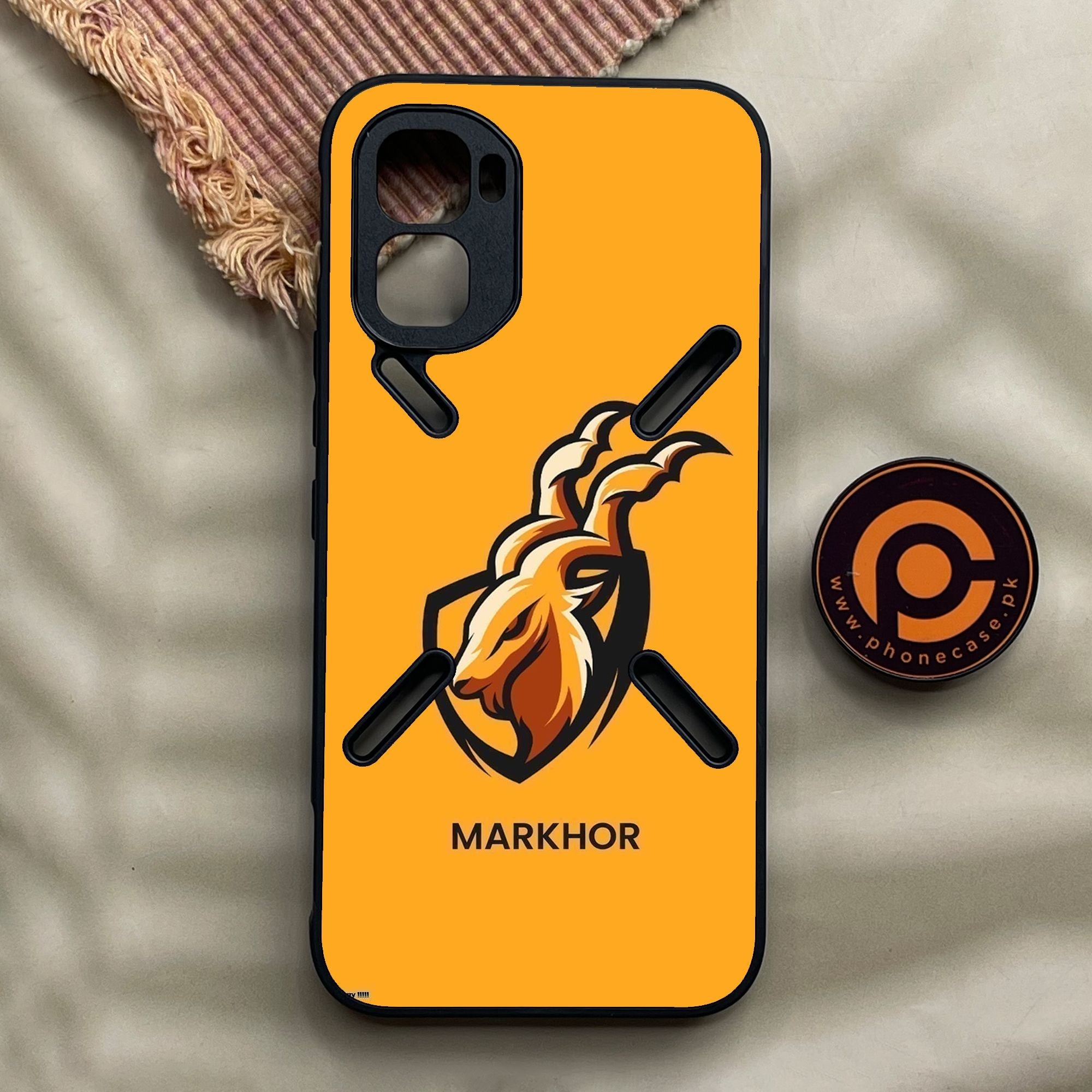 Infinix GT 50 Pro - Markhor Design 7 - Premium Metal Printed Soft Bumper Shock Proof Case