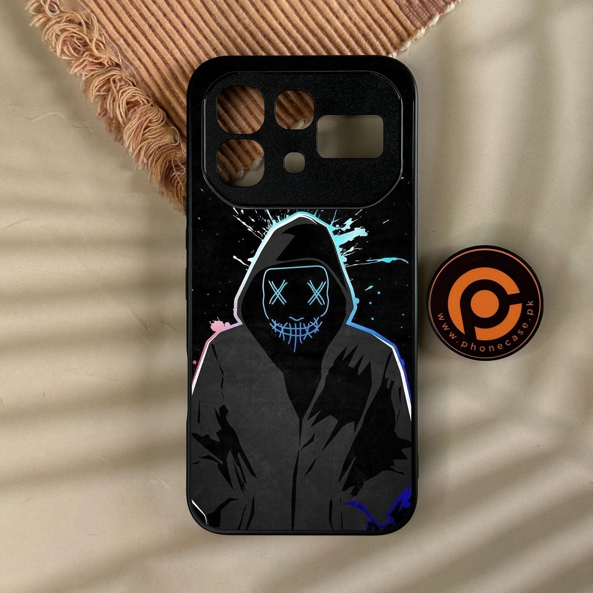 Infinix Note 60 - Anonymous 2.0 Design 8 - Premium Metal Printed Soft Bumper Shock Proof Case