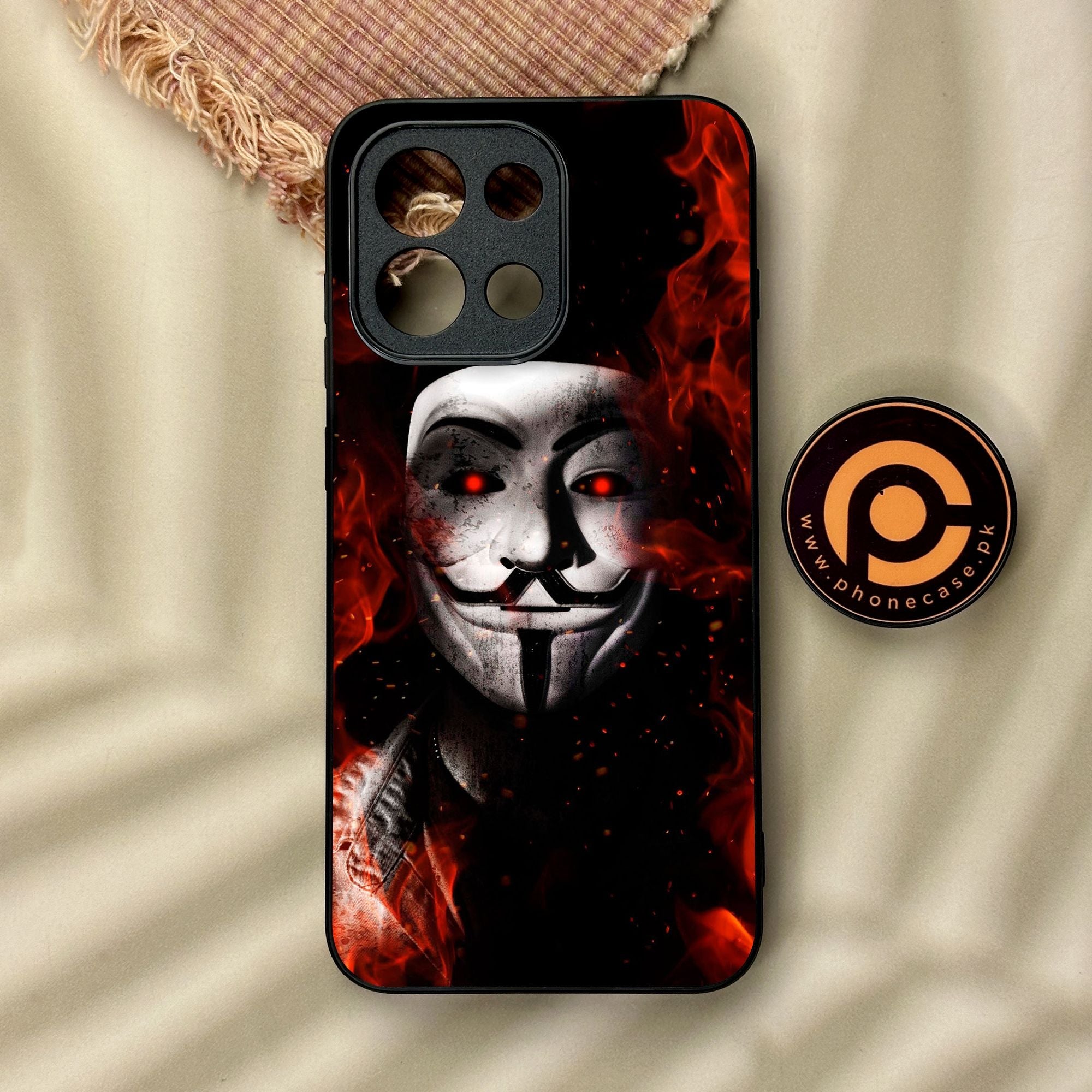 OnePlus 13s - Anonymous 2.0 Design 7 - Premium Metal Printed Soft Bumper Shock Proof Case
