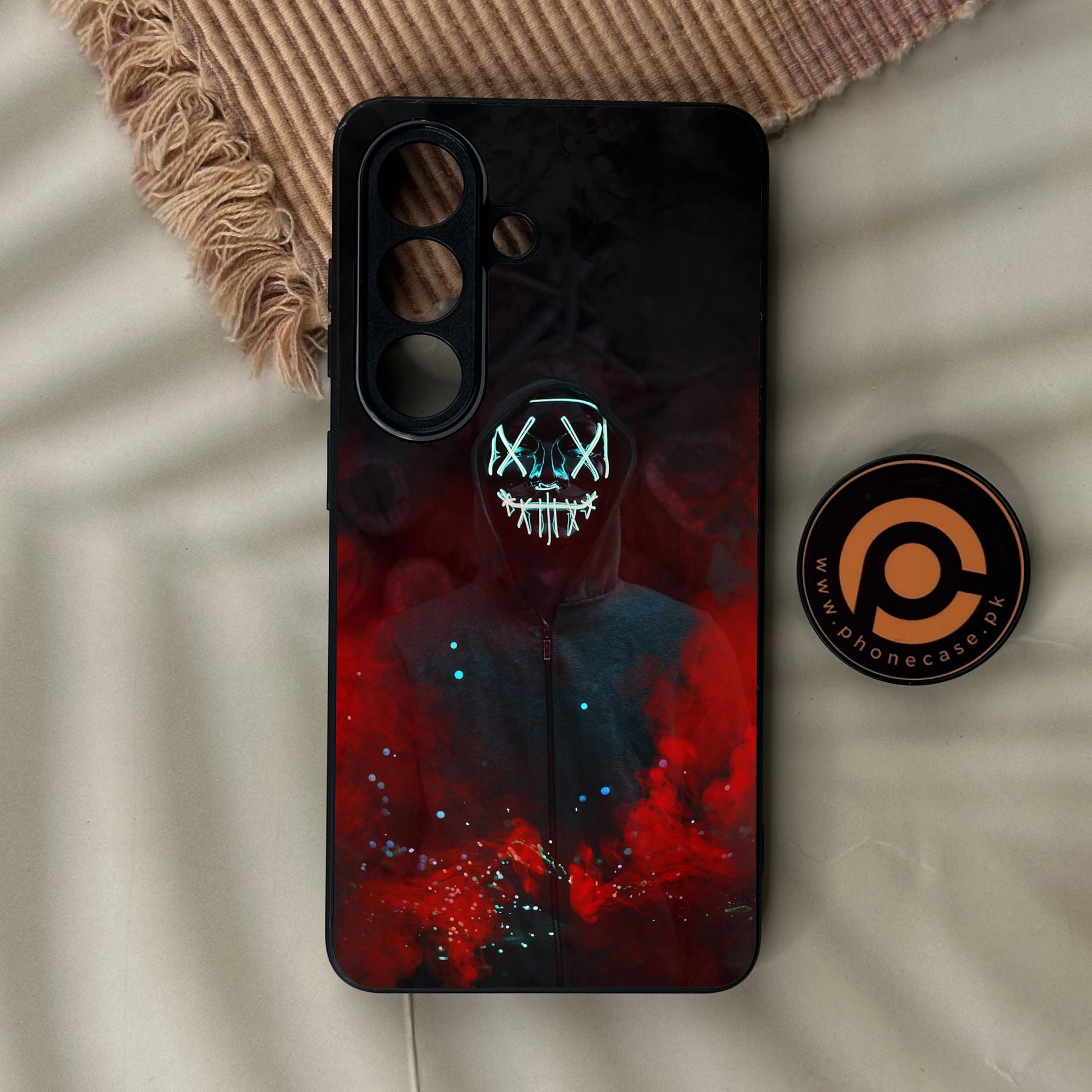 Galaxy S26 - Anonymous 2.0 Design 3 - Premium Metal Printed Soft Bumper Shock Proof Case