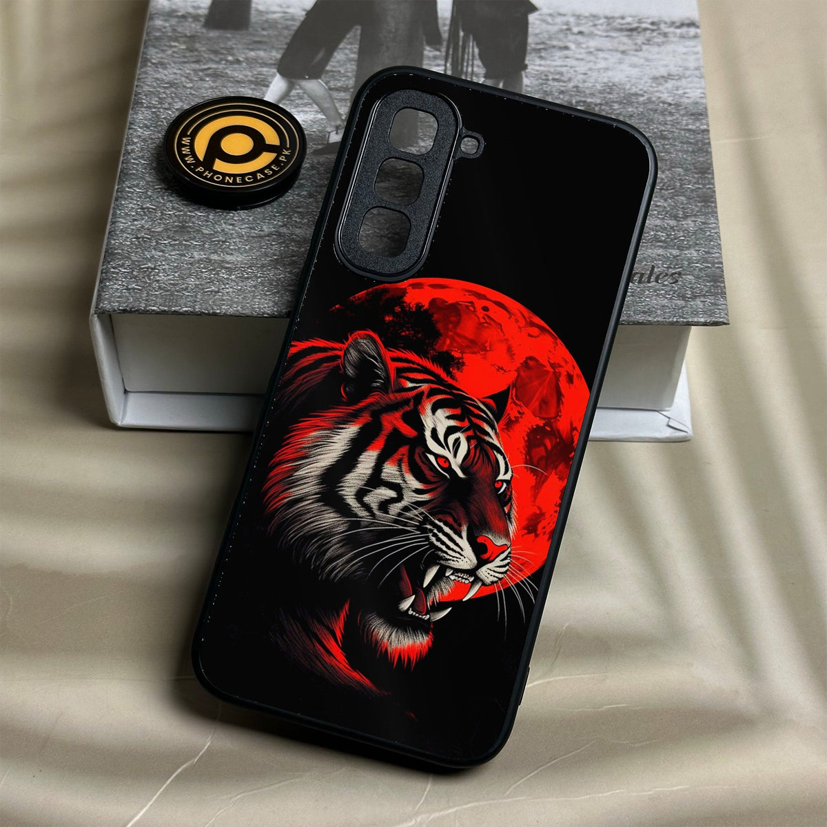 Infinix Hot 70 - Tiger 2.0 Design 8 - Premium Metal Printed Soft Bumper Shock Proof Case
