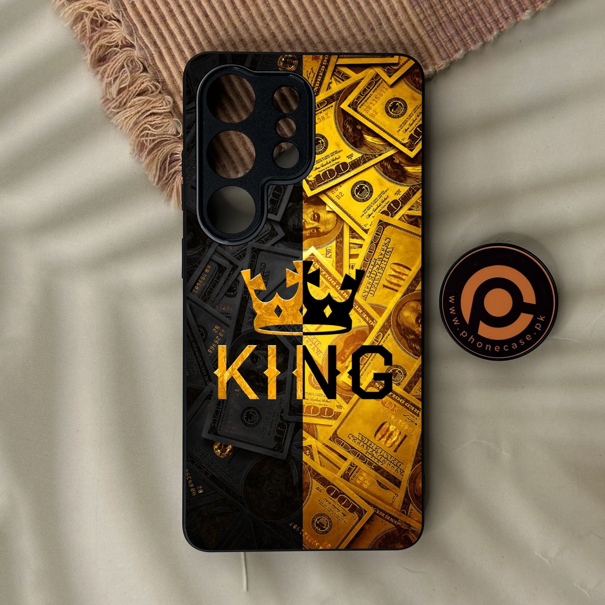 Galaxy S26 Ultra - King Design 9 - Premium Metal Printed Soft Bumper Shock Proof Case