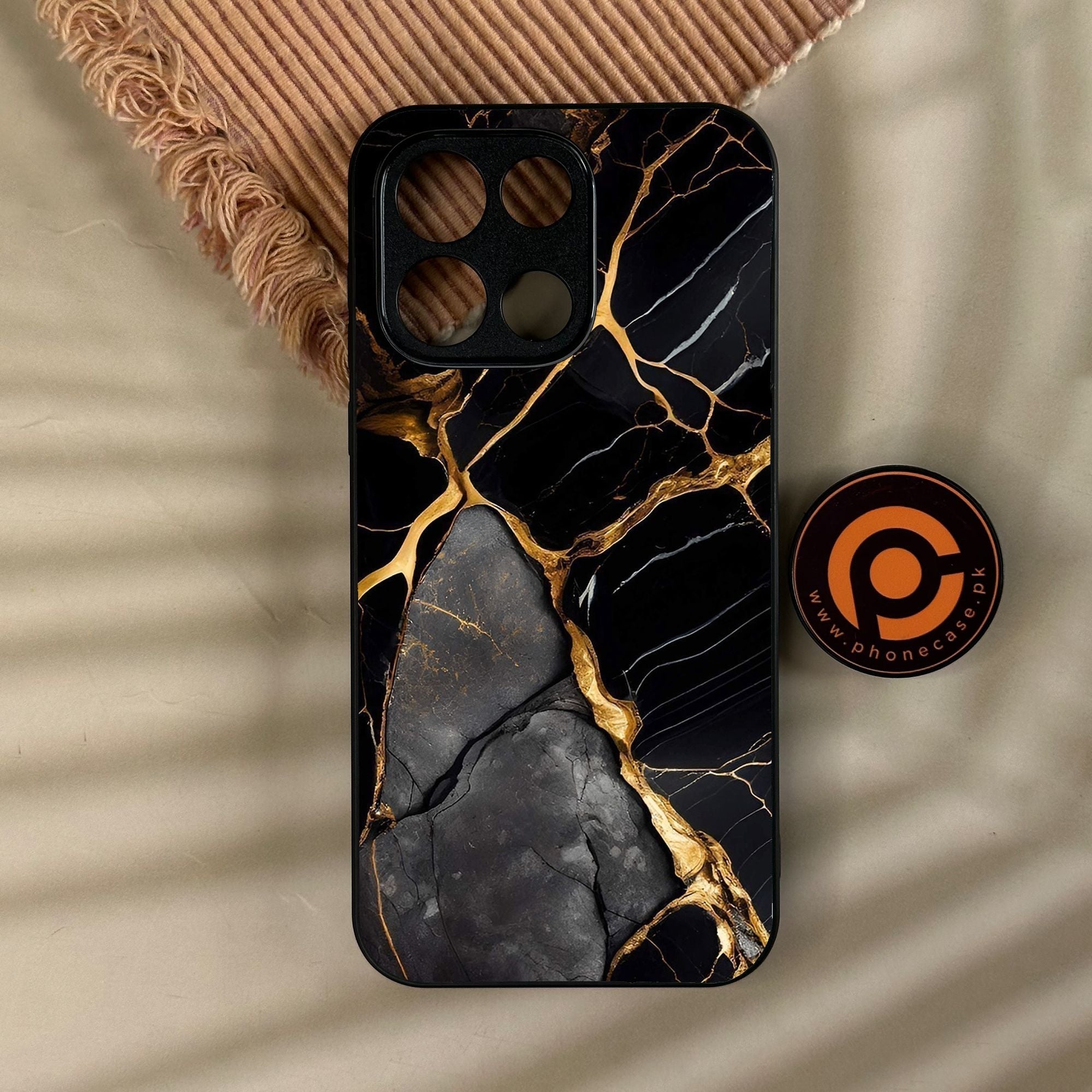 OnePlus Turbo 6 - Liquid Marble Design 6 - Premium Metal Printed Soft Bumper Shock Proof Case