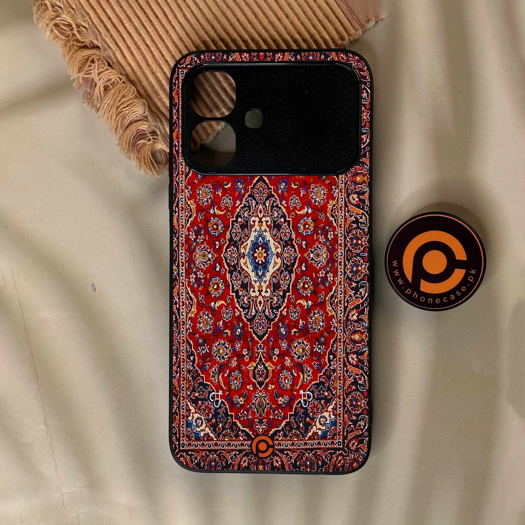 Infinix Smart 20 - Persian Rug Design 2 - Premium Metal Printed Soft Bumper Shock Proof Case