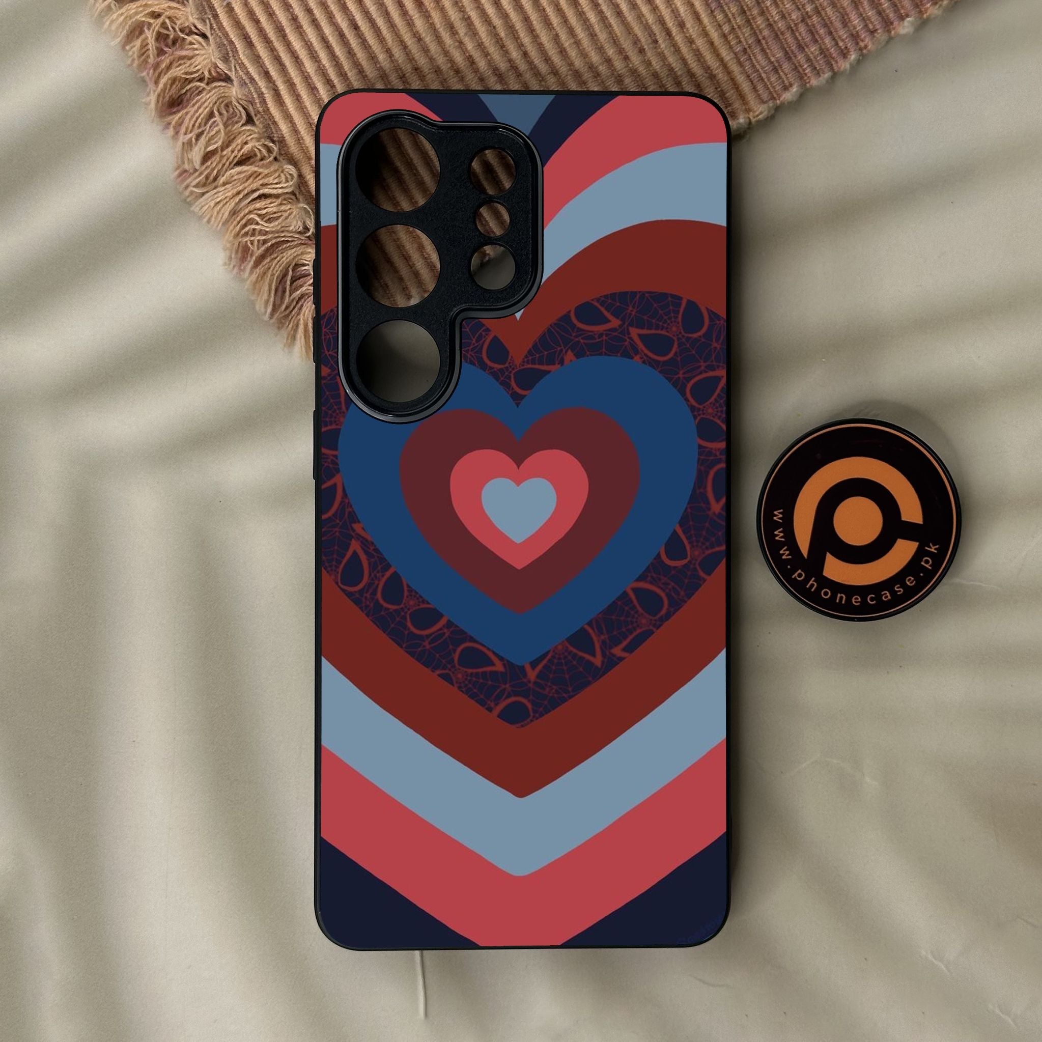 Galaxy S26 Ultra - Heart 2.0 Design 2 - Premium Metal Printed Soft Bumper Shock Proof Case