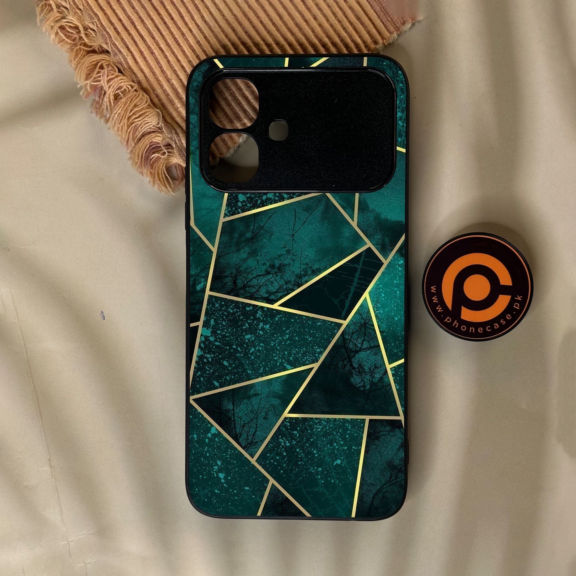 Infinix Smart 20 - Geometric Design 9 - Premium Metal Printed Soft Bumper Shock Proof Case