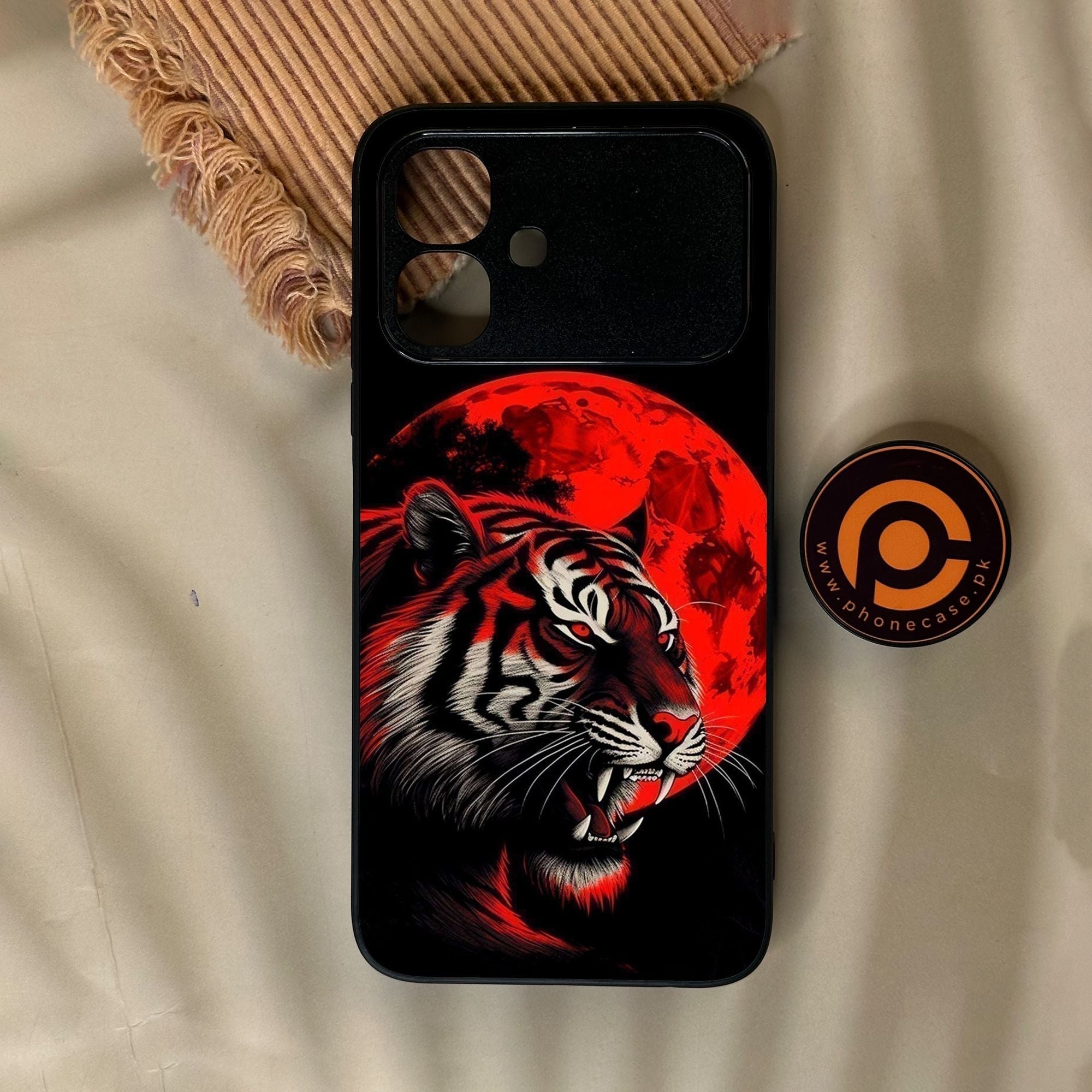Infinix Smart 20 - Tiger 2.0 Design 8 - Premium Metal Printed Soft Bumper Shock Proof Case