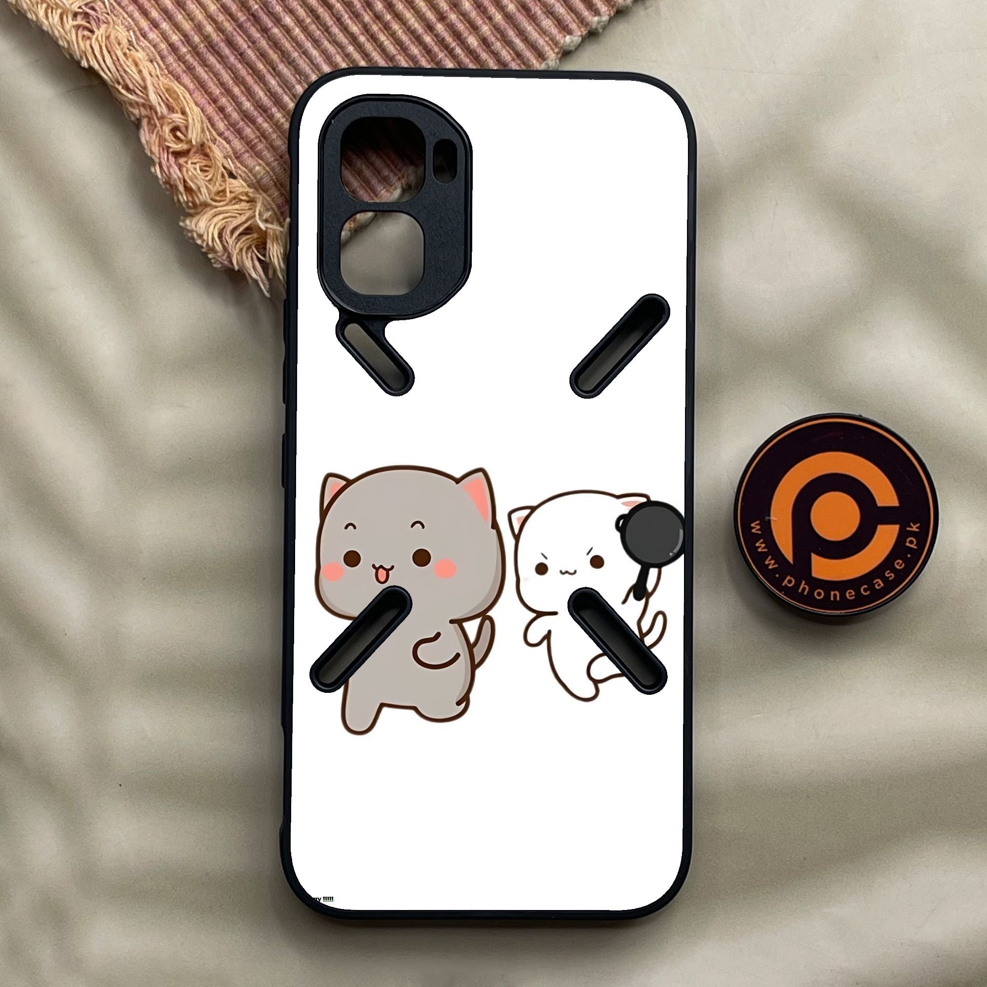 Infinix GT 50 Pro - Cute Bubu Dudu Design 8 - Premium Metal Printed Soft Bumper Shock Proof Case
