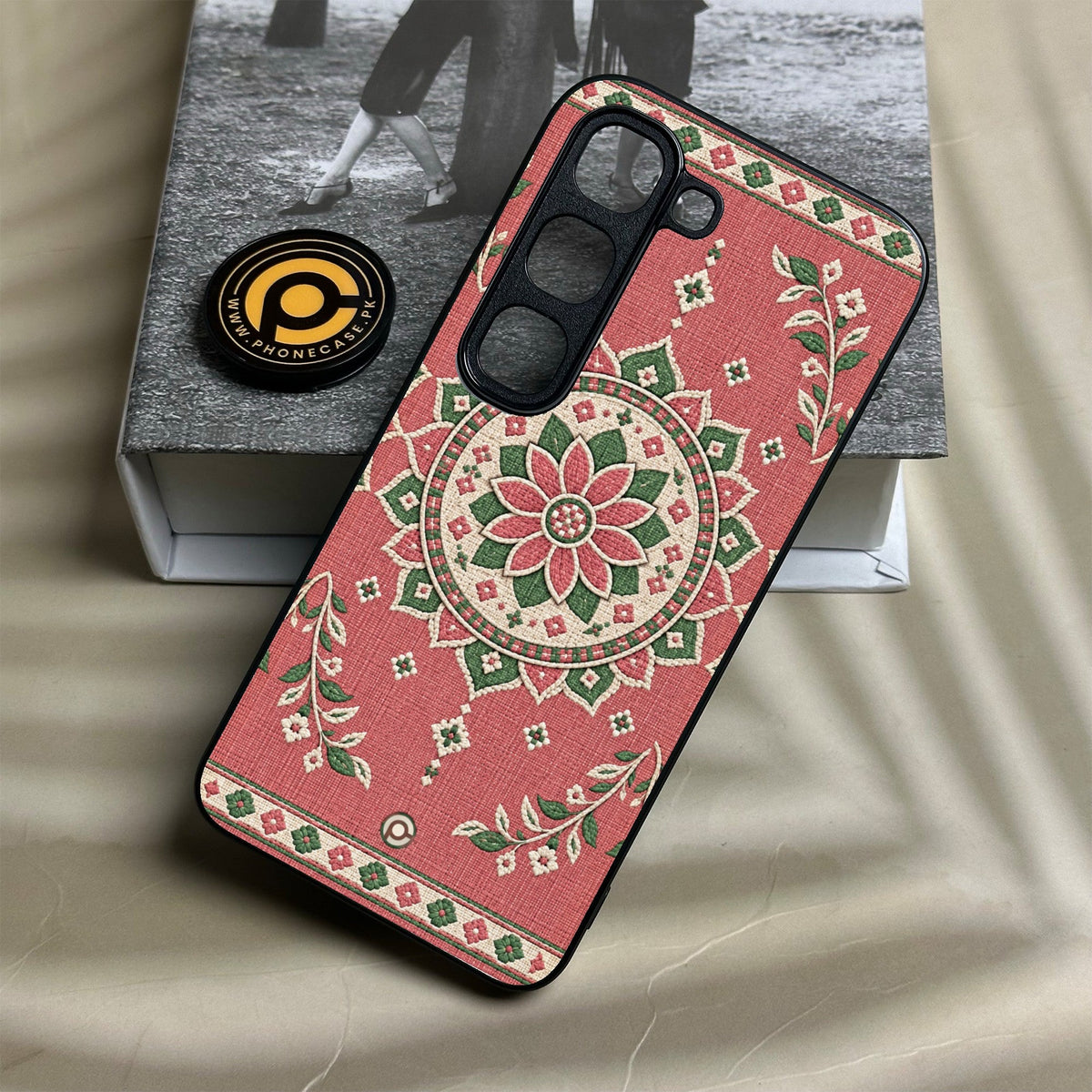 Infinix Hot 70 Pro - Classic Weave Design 15 - Premium Metal Printed Soft Bumper Shock Proof Case