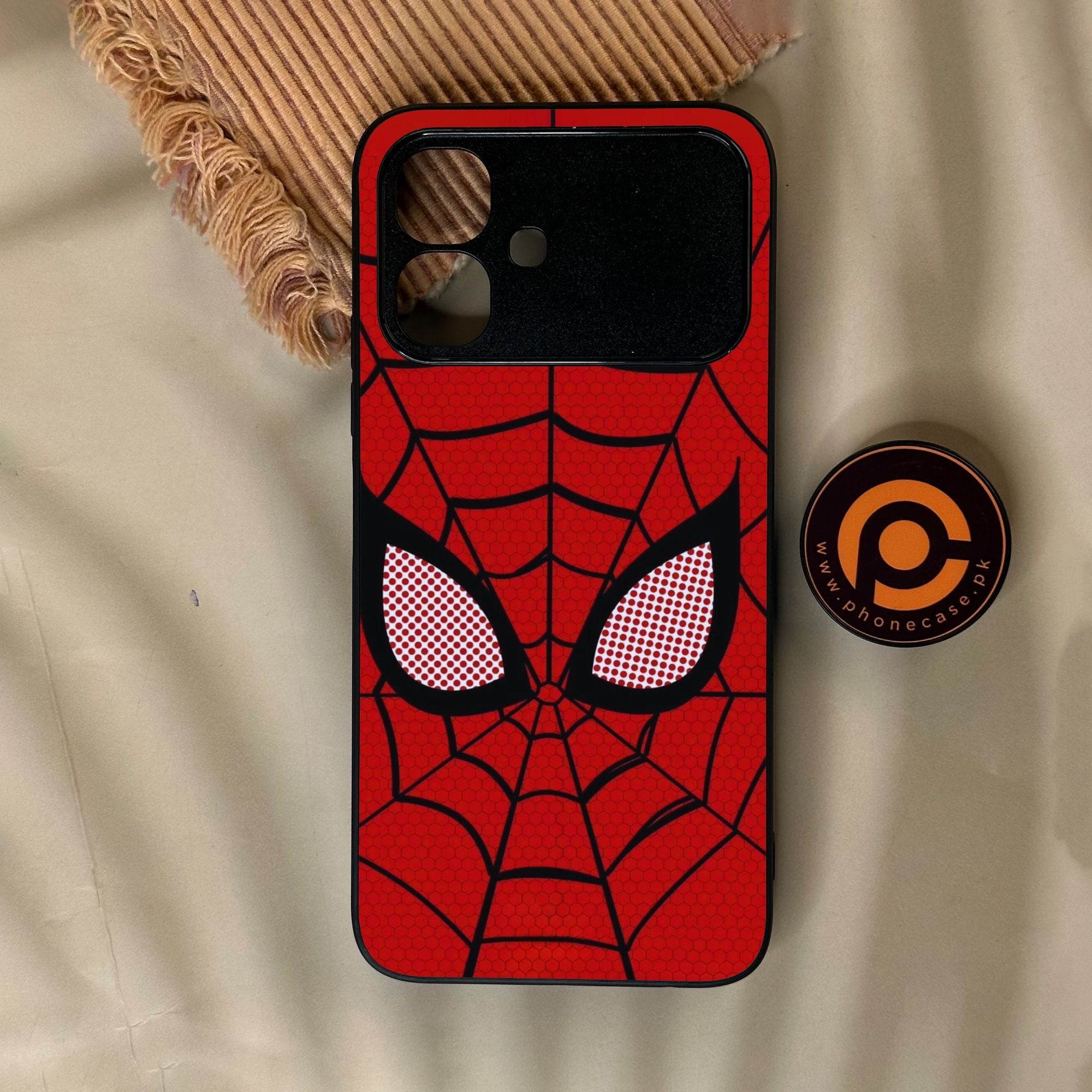 Infinix Smart 20 - Web Of Heroism - Premium Metal Printed Soft Bumper Shock Proof Case