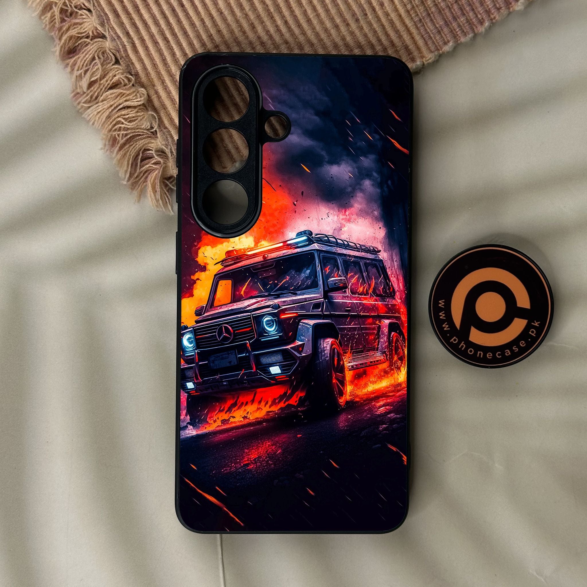 Galaxy S26 - Racing Design 2 - Premium Metal Printed Soft Bumper Shock Proof Case