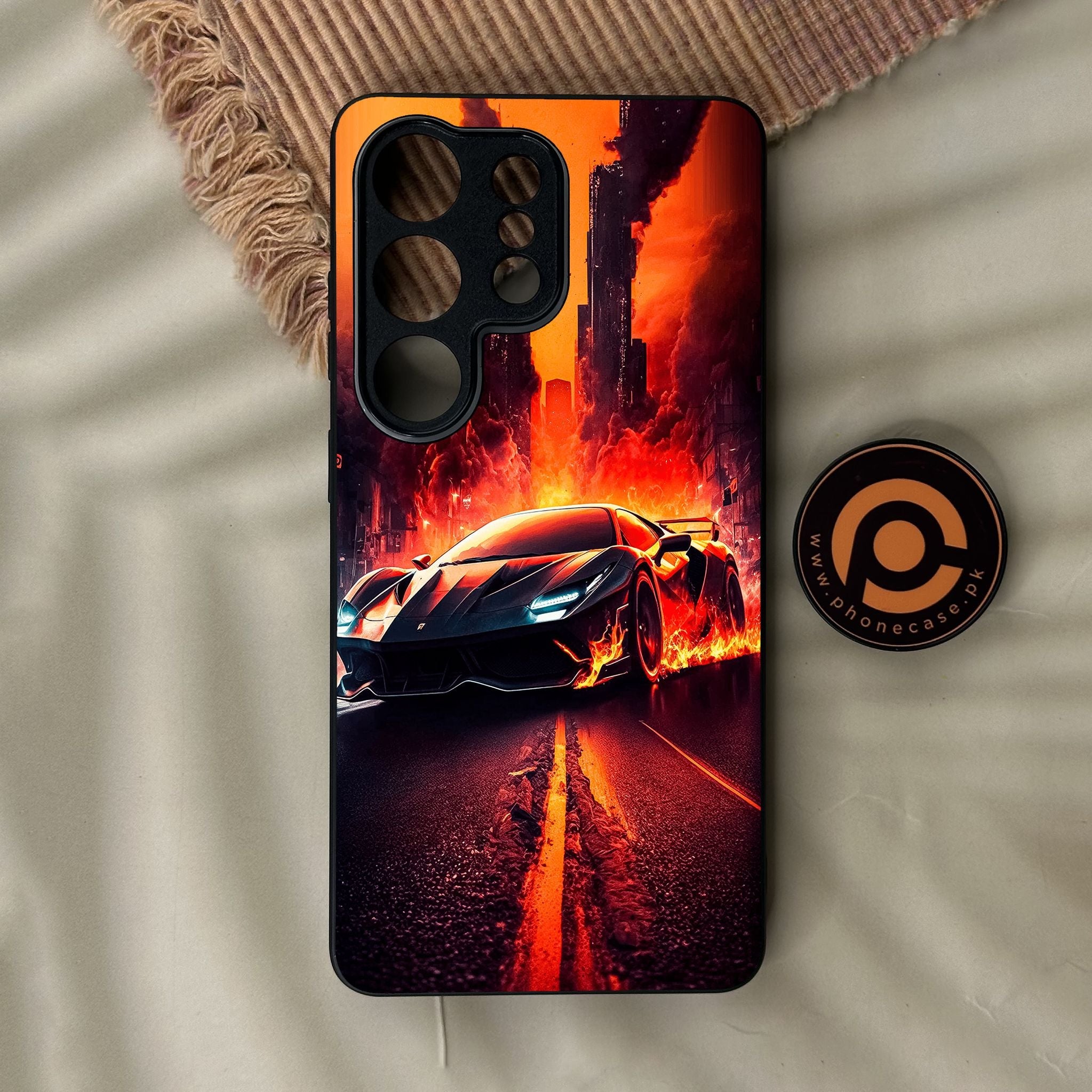 Galaxy S26 Ultra - Racing Design 1 - Premium Metal Printed Soft Bumper Shock Proof Case
