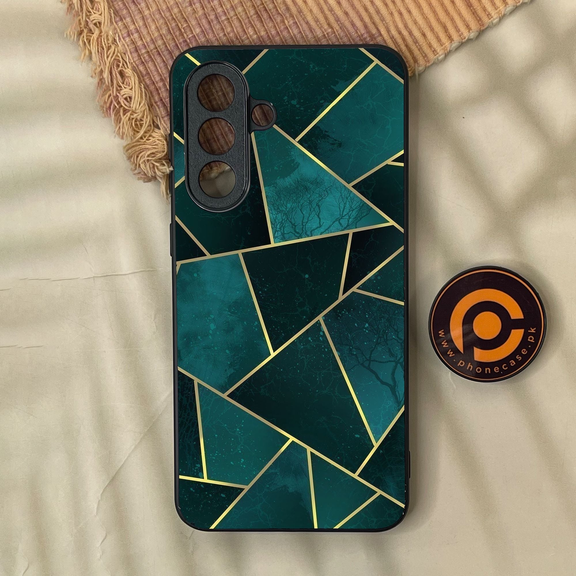 Samsung Galaxy A37 - Geometric Design 1 - Premium Metal Printed Soft Bumper Shock Proof Case