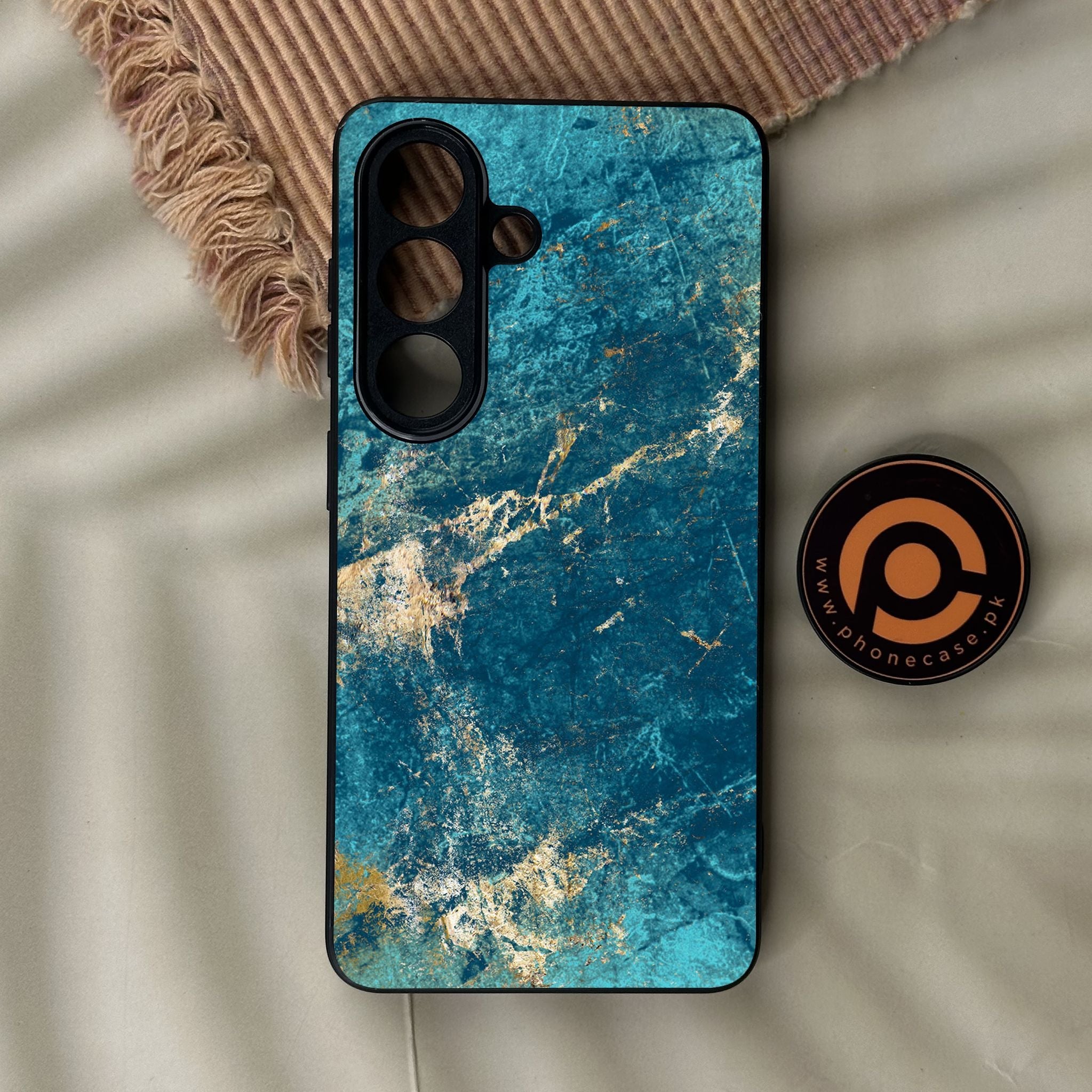 Galaxy S26 - Blue 2.0 Design 9 - Premium Metal Printed Soft Bumper Shock Proof Case