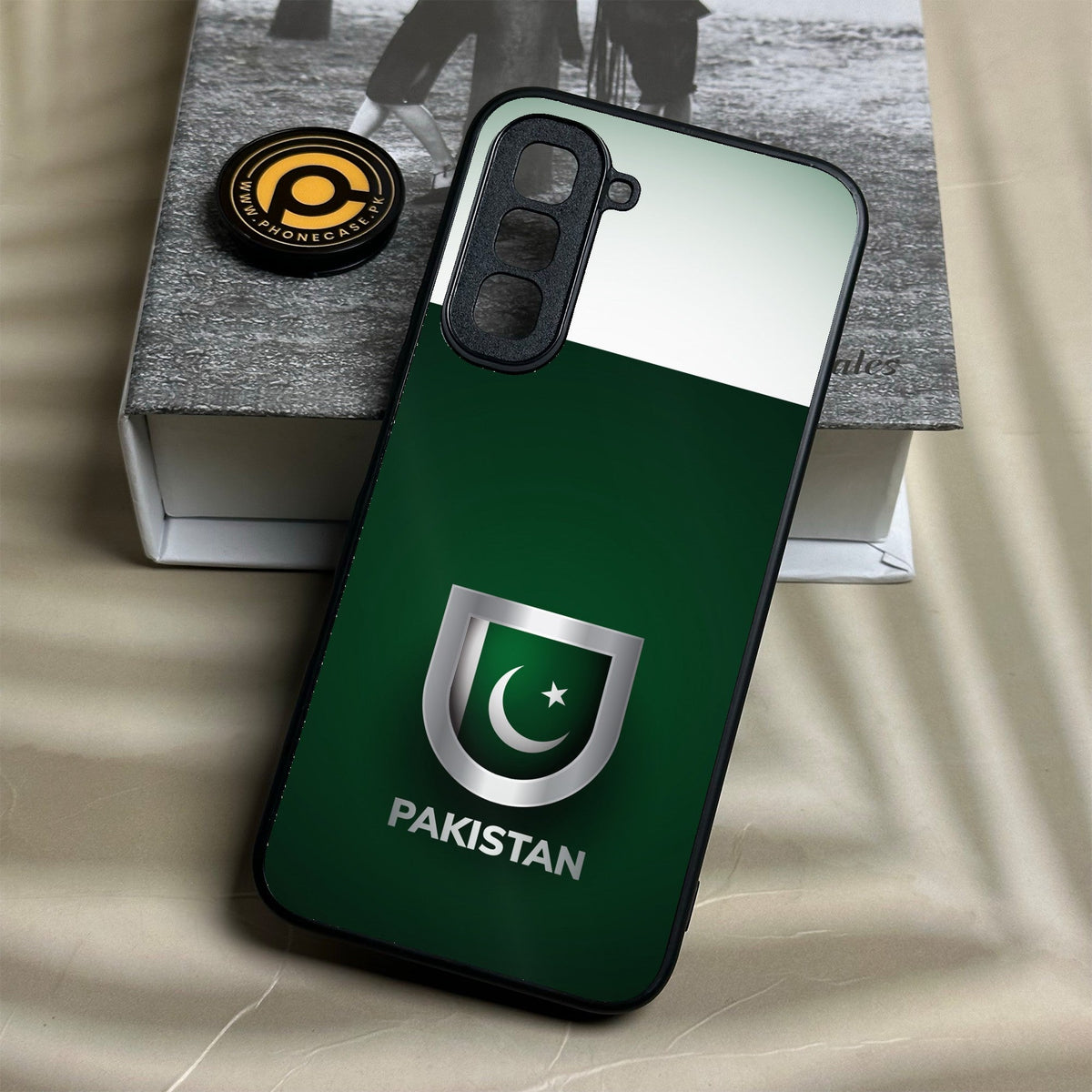 Infinix Hot 70 - Pakistani Flag Design 4 - Premium Metal Printed Soft Bumper Shock Proof Case