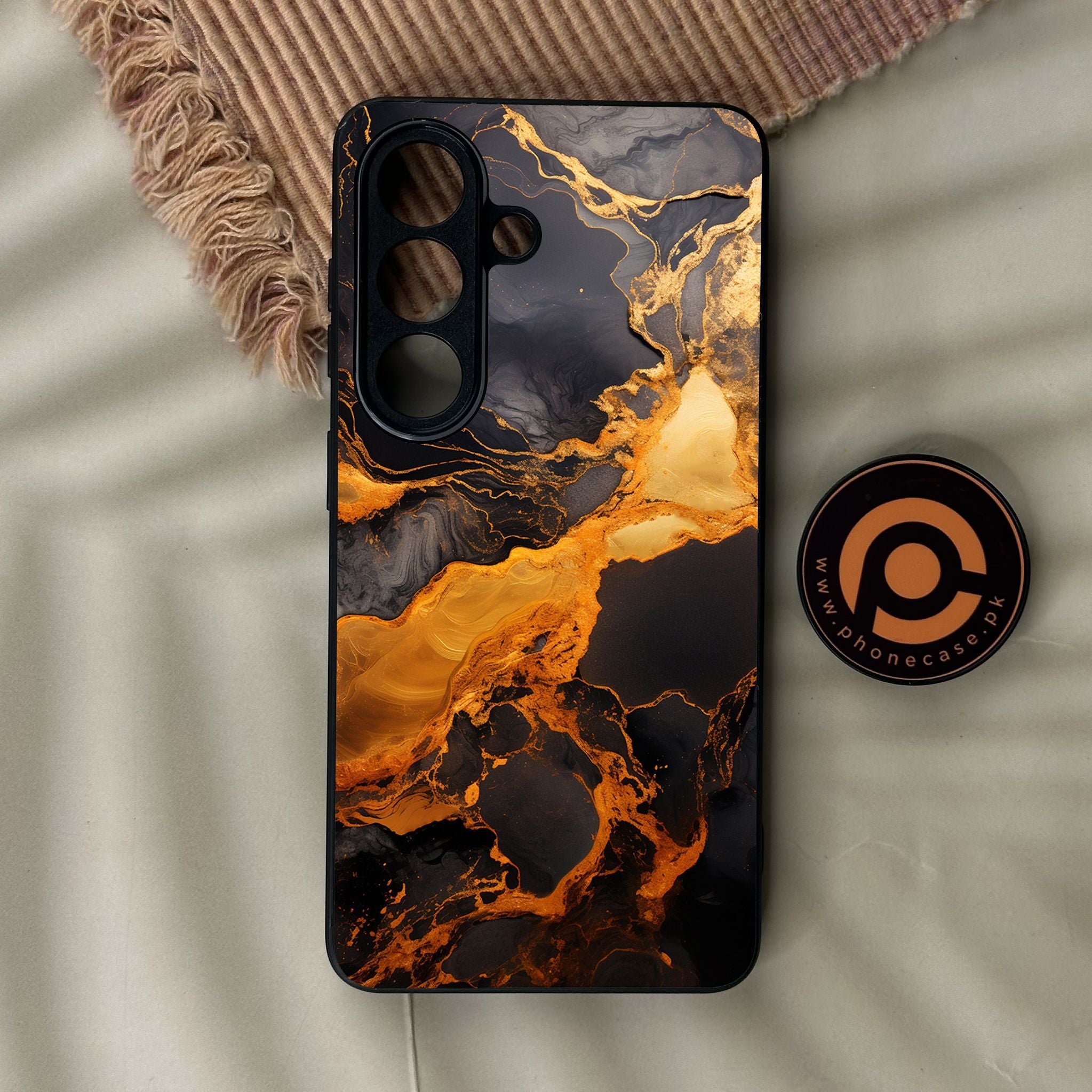 Galaxy S26 - Liquid 2.0 Design 4 - Premium Metal Printed Soft Bumper Shock Proof Case