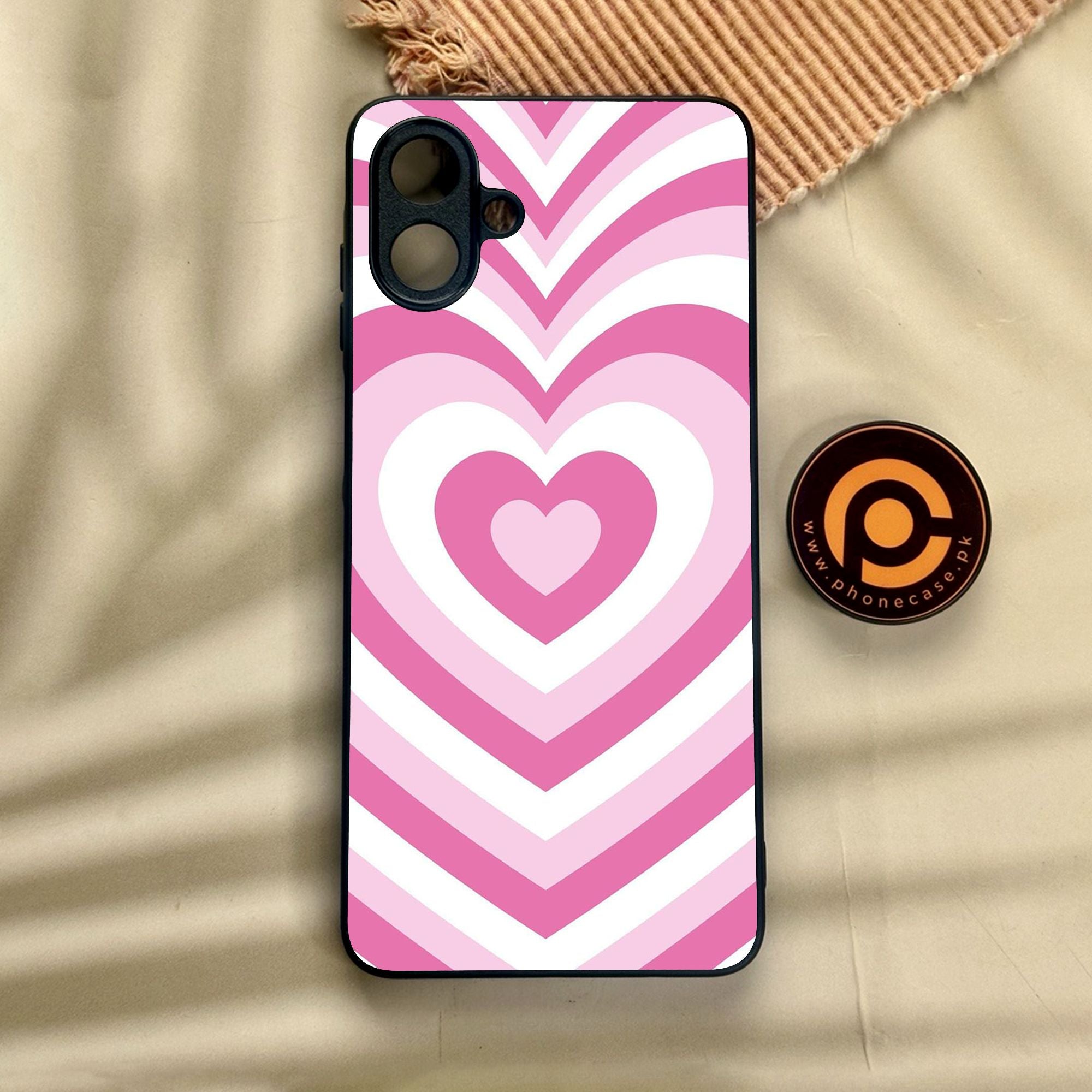 Samsung Galaxy A07 - Heartbeat Design 3 - Premium Metal Printed Soft Bumper Shock Proof Case