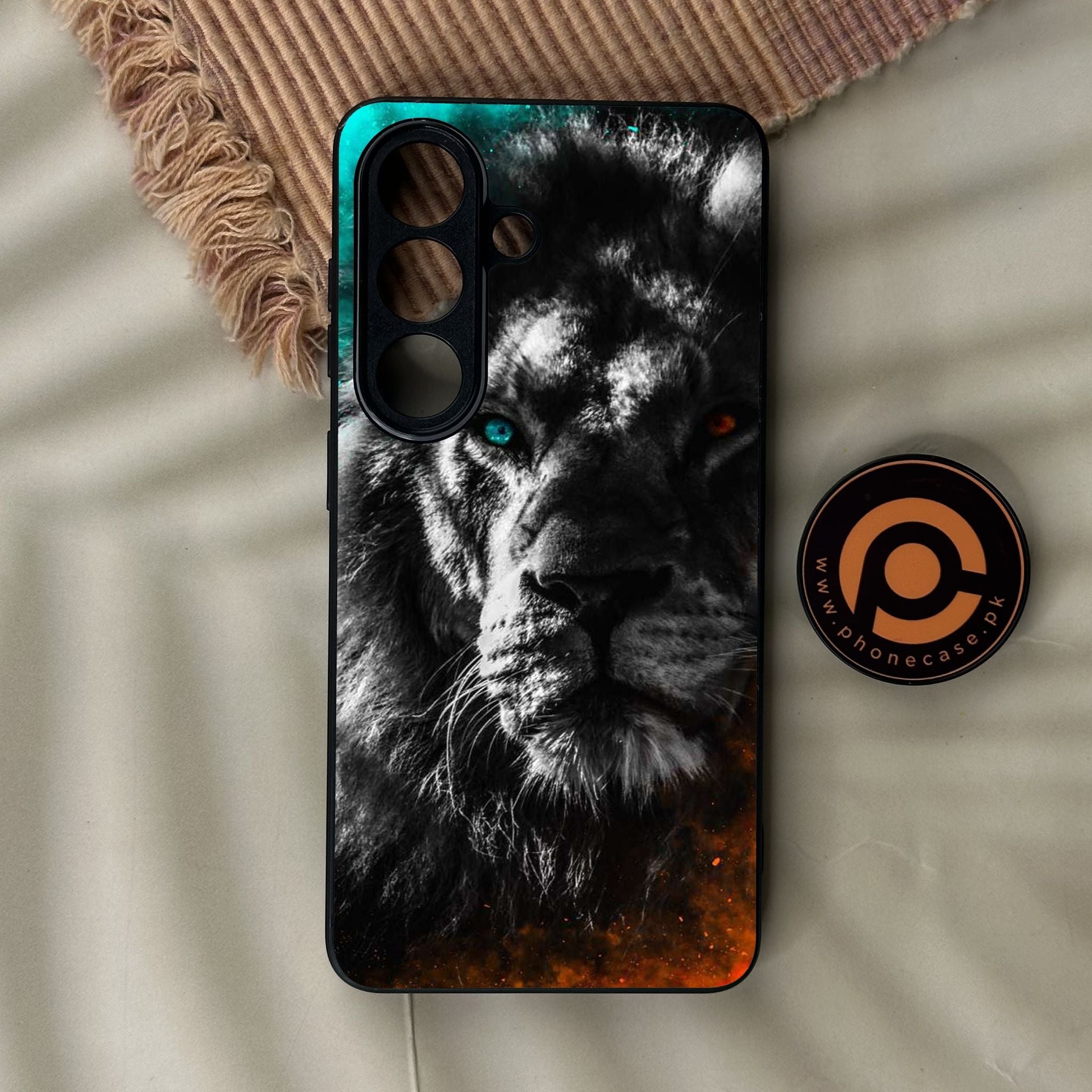 Galaxy S26 - Tiger Design 3 - Premium Metal Printed Soft Bumper Shock Proof Case