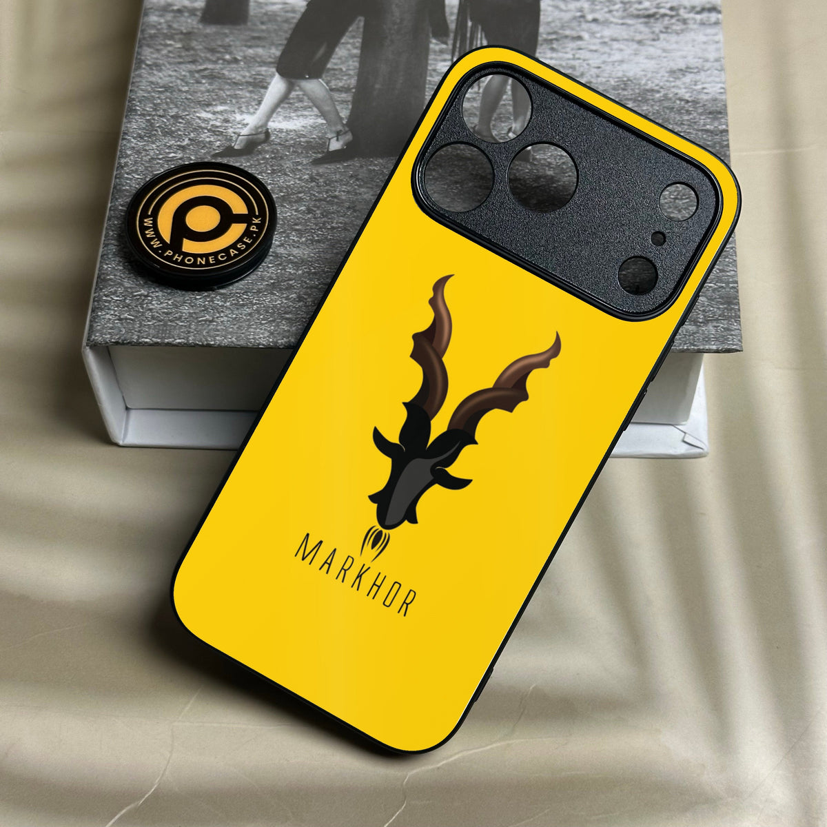 Iphone 18 Pro Max - Markhor Design 1 - Premium Metal Printed Soft Bumper Shock Proof Case
