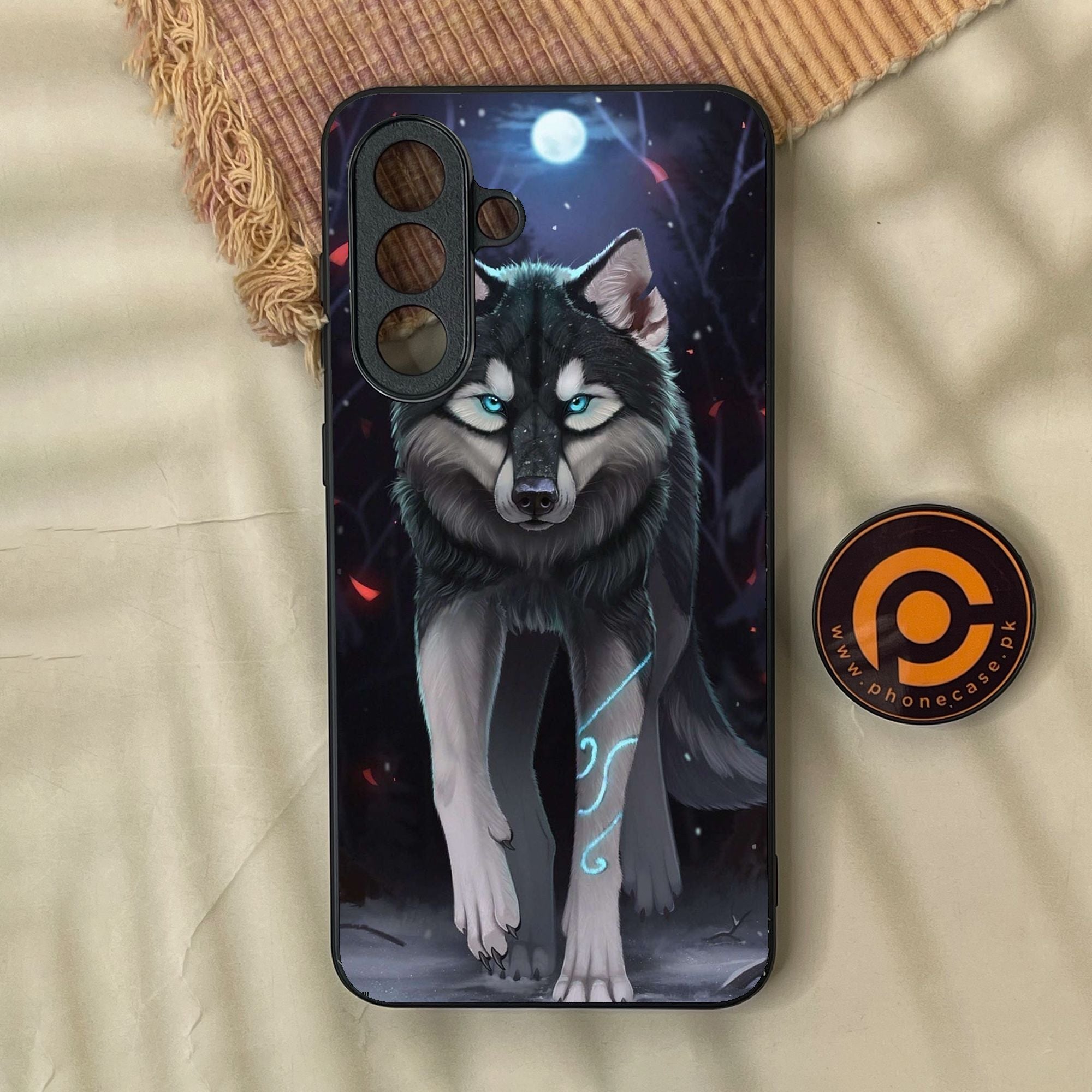 Samsung Galaxy A37 - Wolf Design 8 - Premium Metal Printed Soft Bumper Shock Proof Case