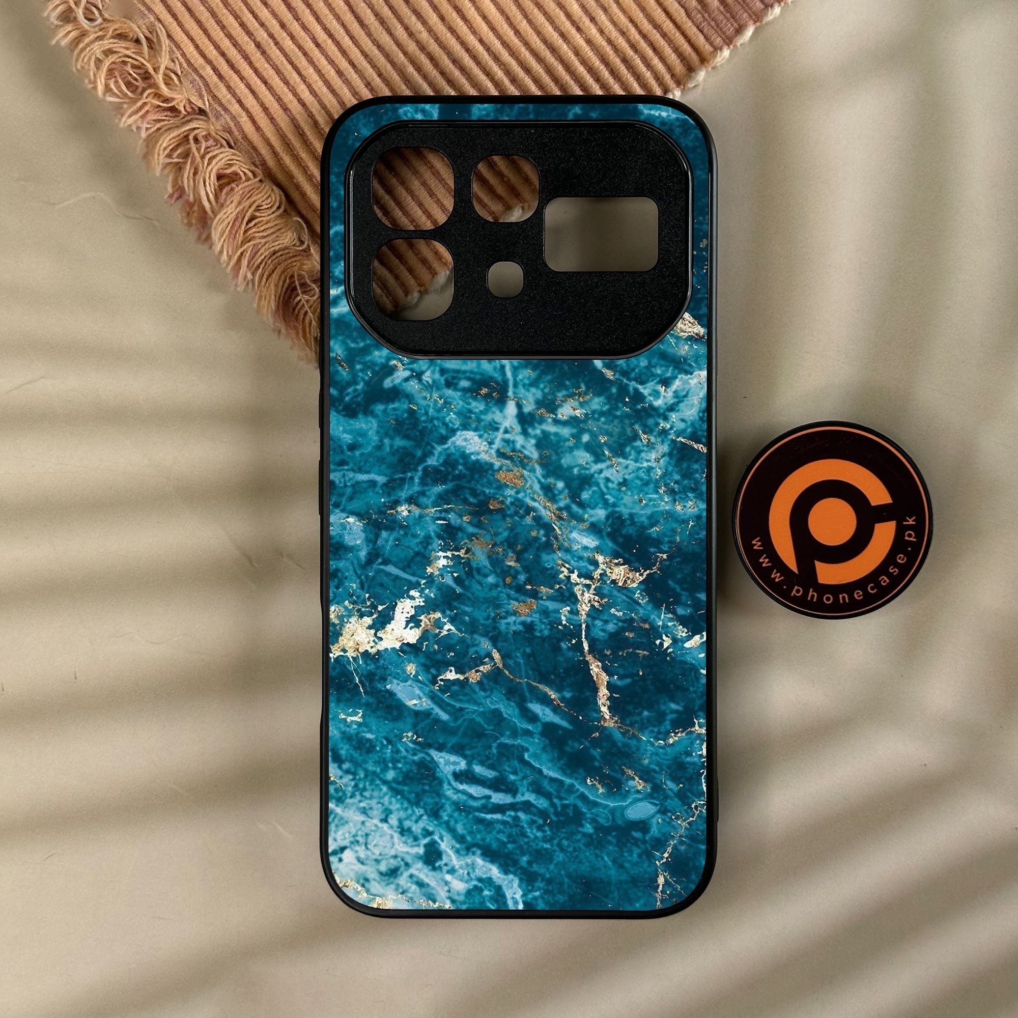 Infinix Note 60 Pro - Blue 2.0 Design 1 - Premium Metal Printed Soft Bumper Shock Proof Case