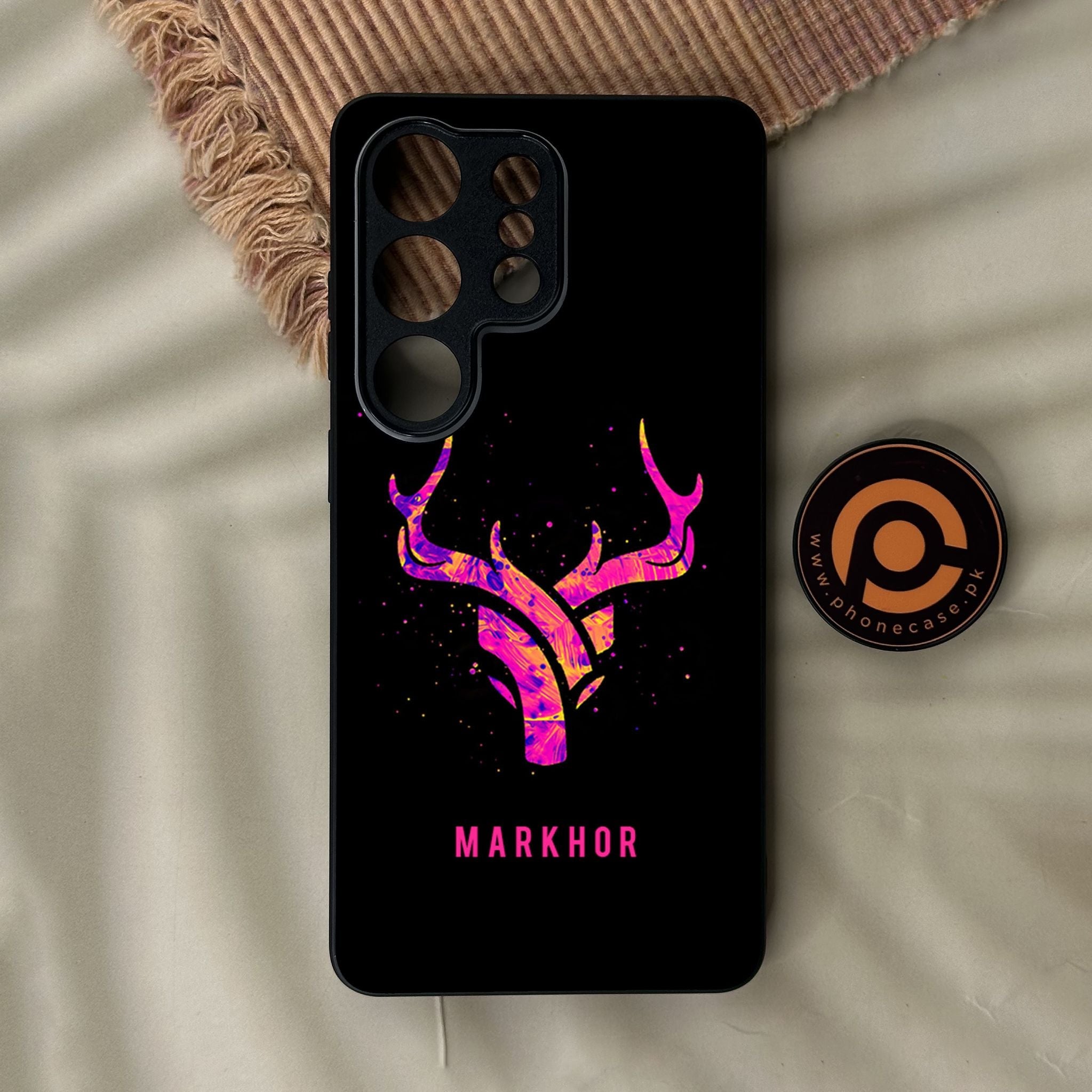 Galaxy S26 Ultra - Markhor Design 6 - Premium Metal Printed Soft Bumper Shock Proof Case