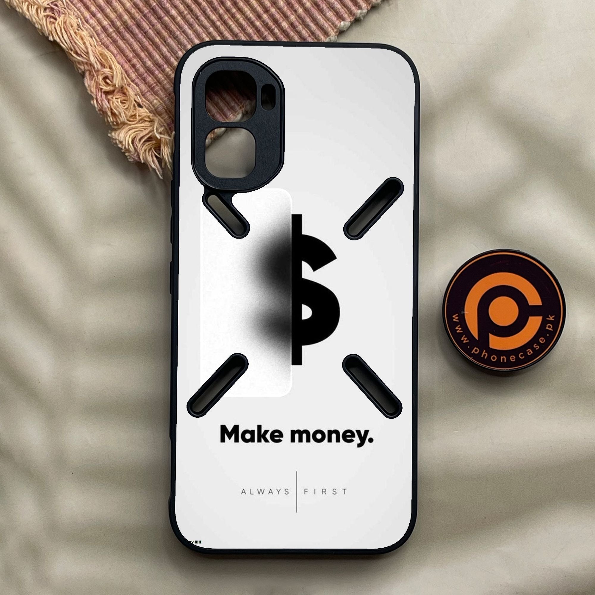 Infinix GT 50 Pro - Dollar Design 9 - Premium Metal Printed Soft Bumper Shock Proof Case