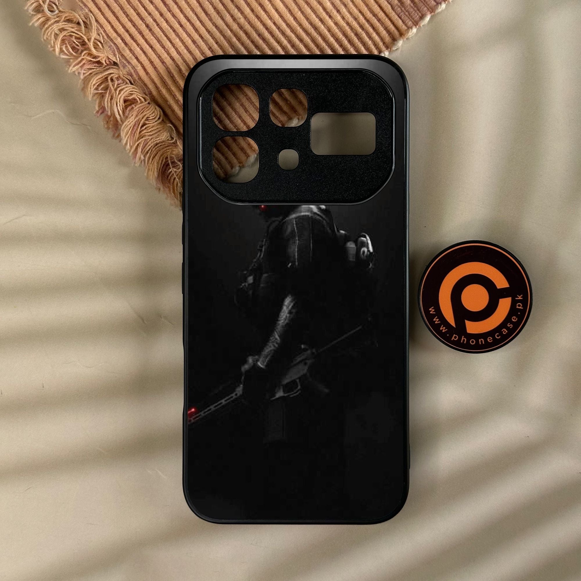 Infinix Note 60 - Black Art Design 9 - Premium Metal Printed Soft Bumper Shock Proof Case