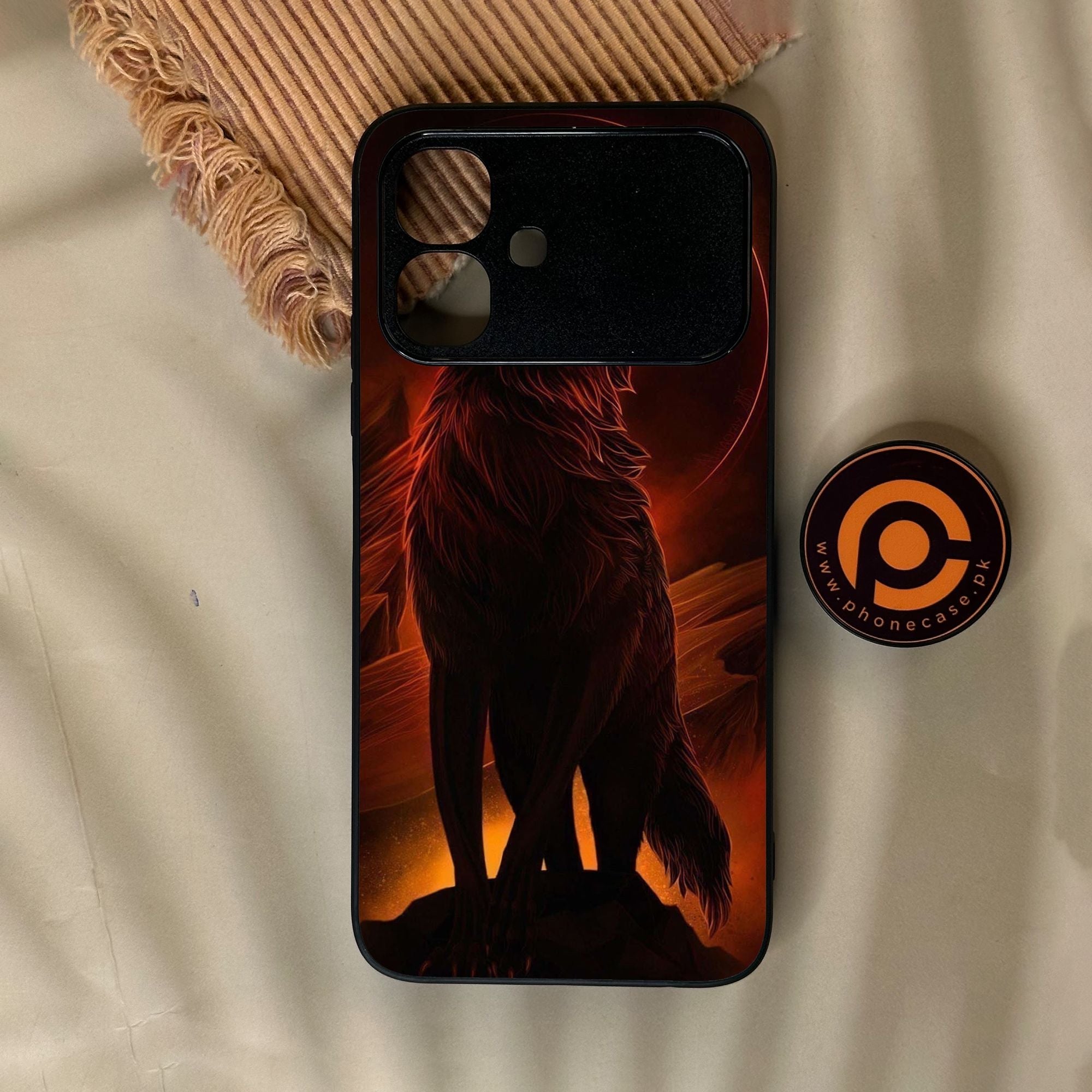 Infinix Smart 20 - Wolf Design 6 - Premium Metal Printed Soft Bumper Shock Proof Case