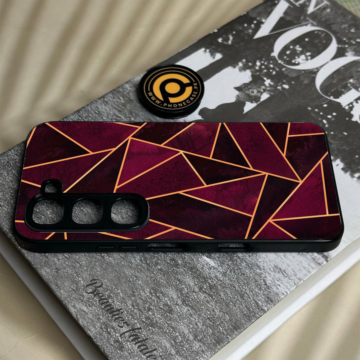 Infinix Hot 70 Pro - Geometric Design 7 - Premium Metal Printed Soft Bumper Shock Proof Case