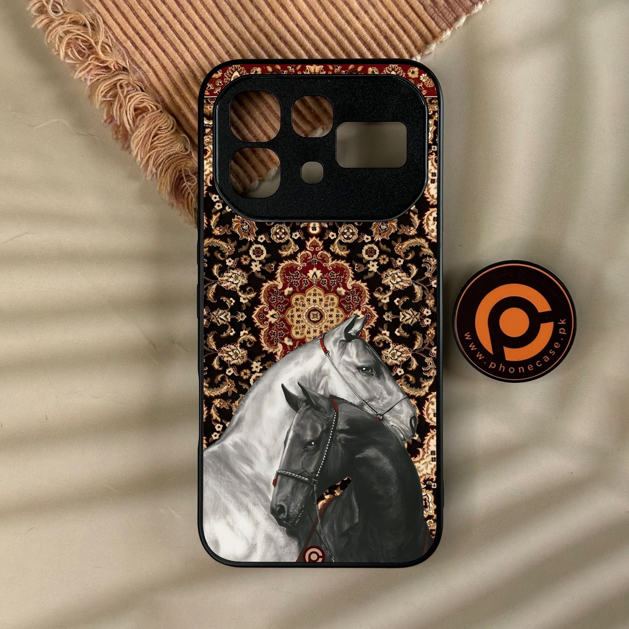 Infinix Note 60 - Horse Heritage - Premium Metal Printed Soft Bumper Shock Proof Case