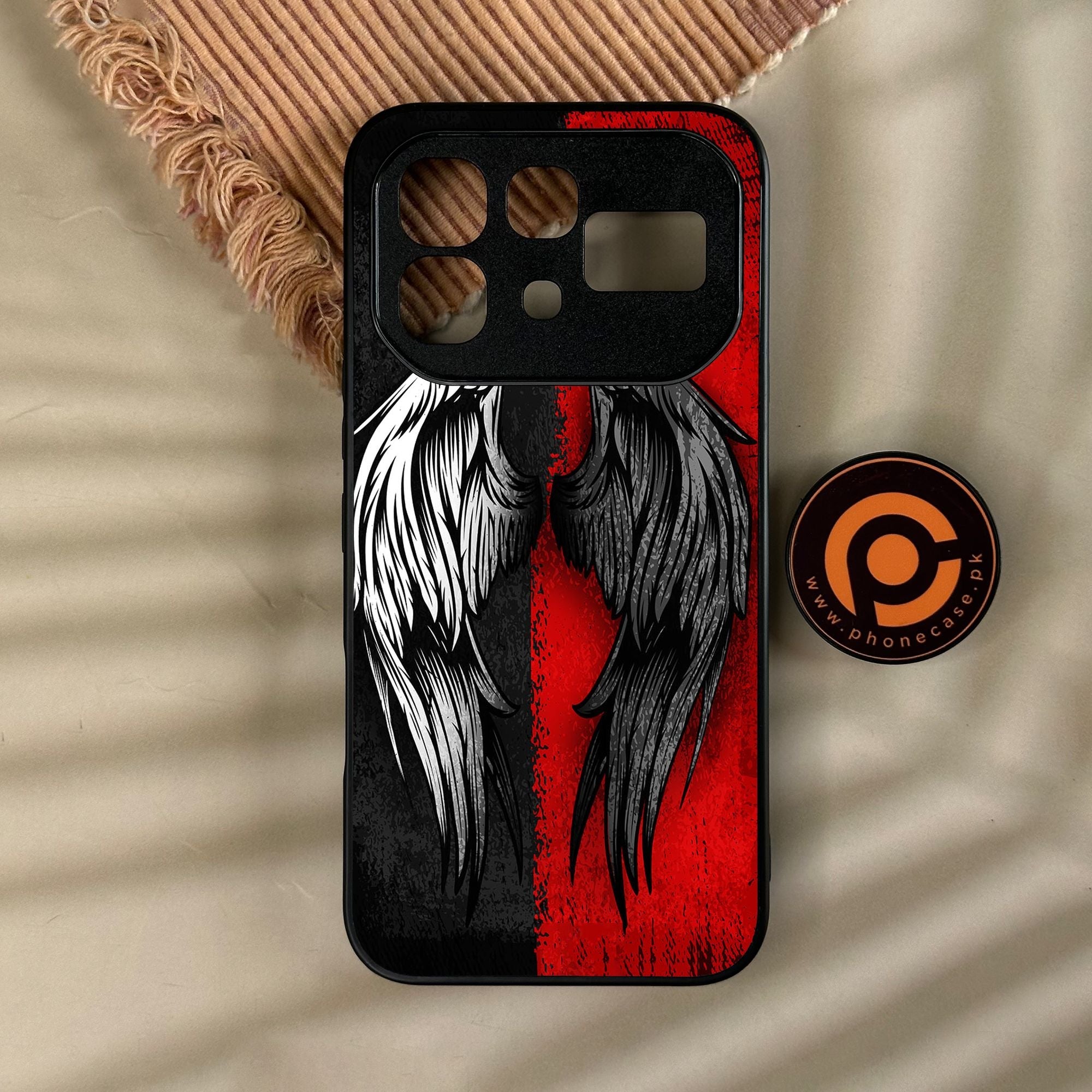 Infinix Note 60 Pro - Angel 2.0 Design 10 - Premium Metal Printed Soft Bumper Shock Proof Case