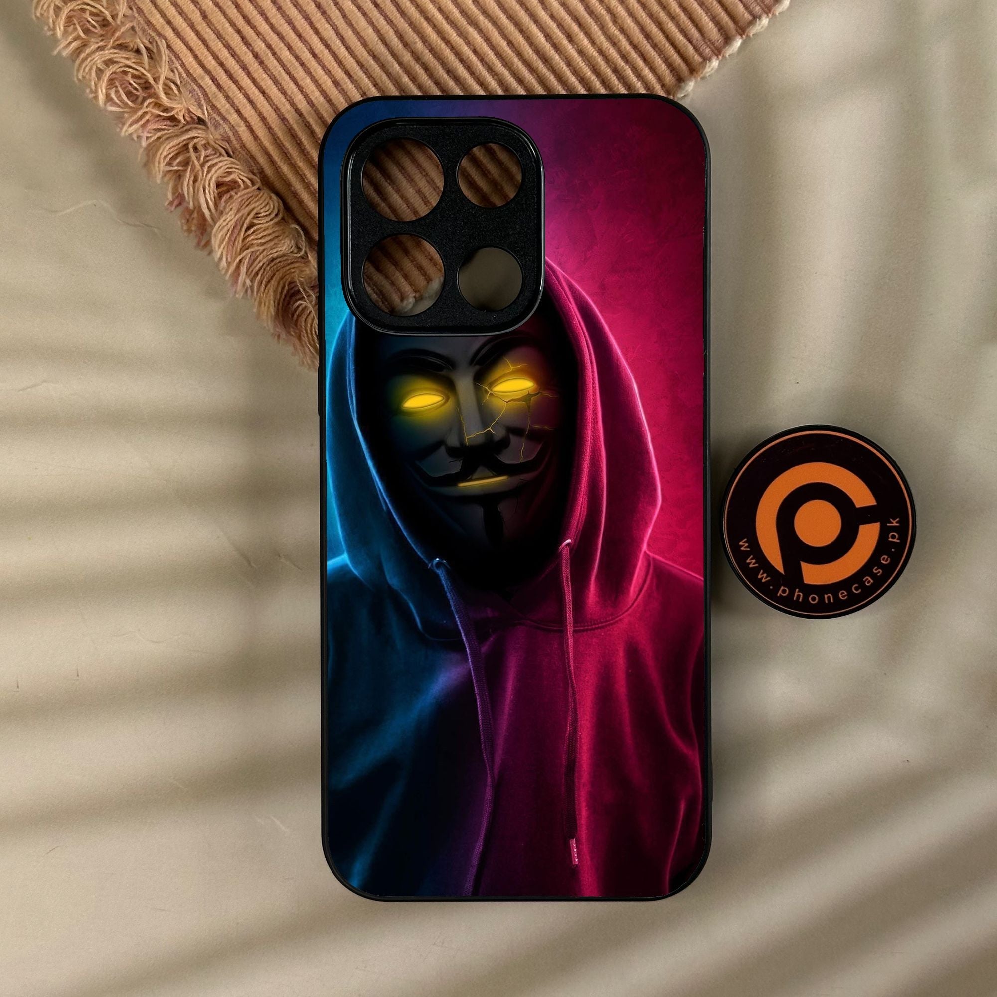 OnePlus Turbo 6 - Anonymous 2.0 Design 2 - Premium Metal Printed Soft Bumper Shock Proof Case