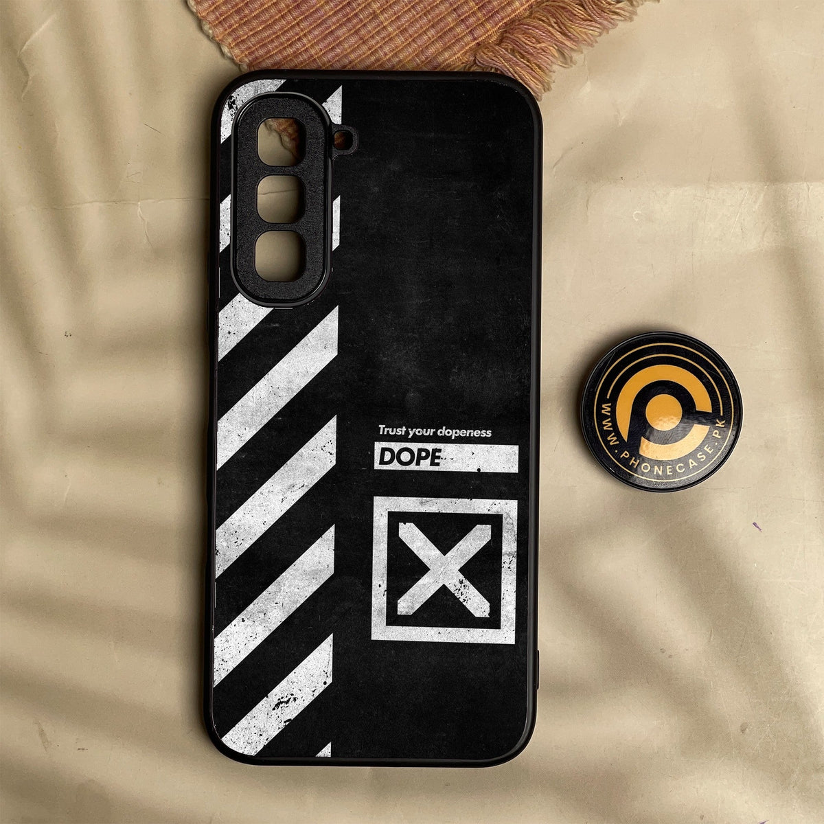 Infinix Hot 70 - Trust Your Dopeness - Premium Metal Printed Soft Bumper Shock Proof Case