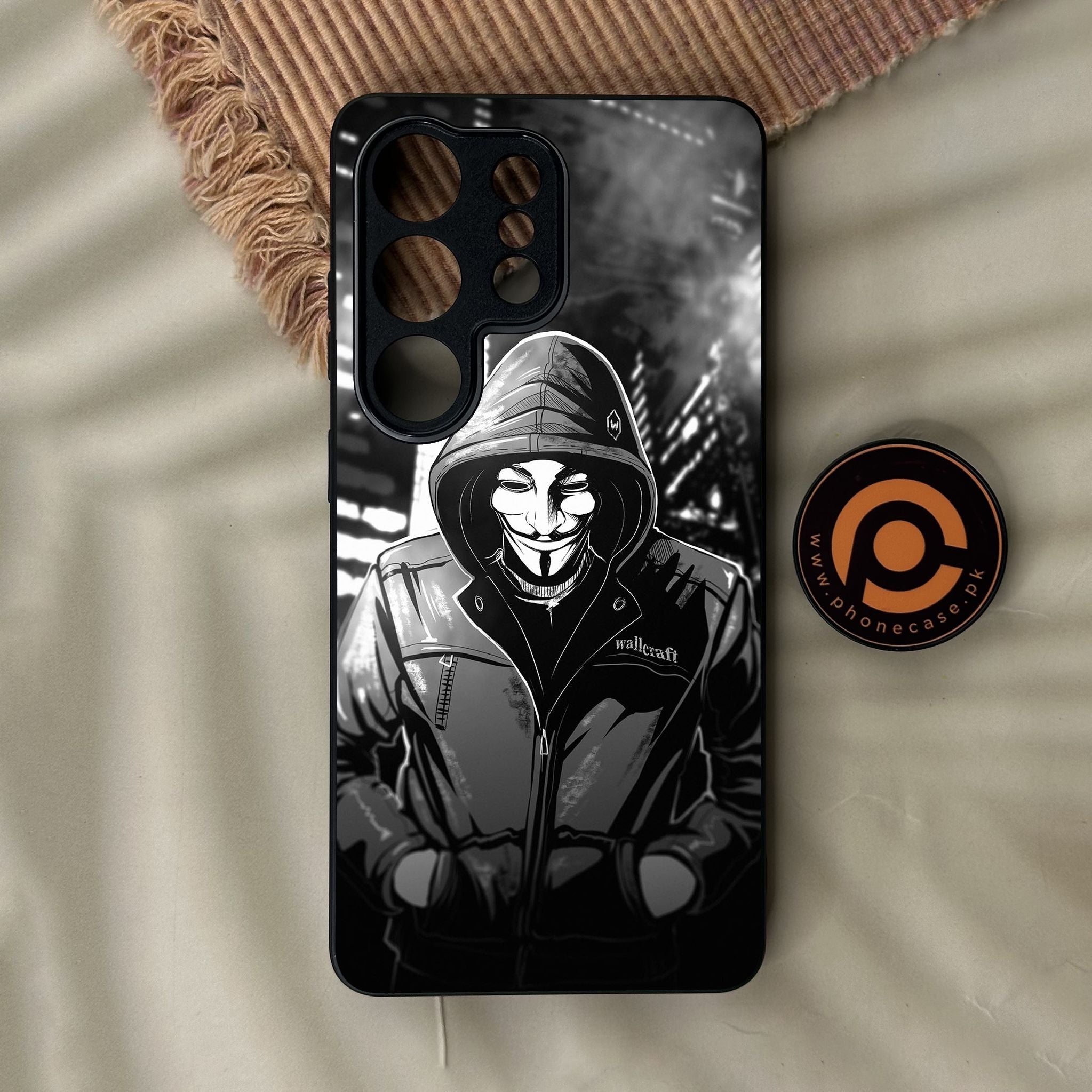 Galaxy S26 Ultra - Anonymous 2.0 Design 1 - Premium Metal Printed Soft Bumper Shock Proof Case