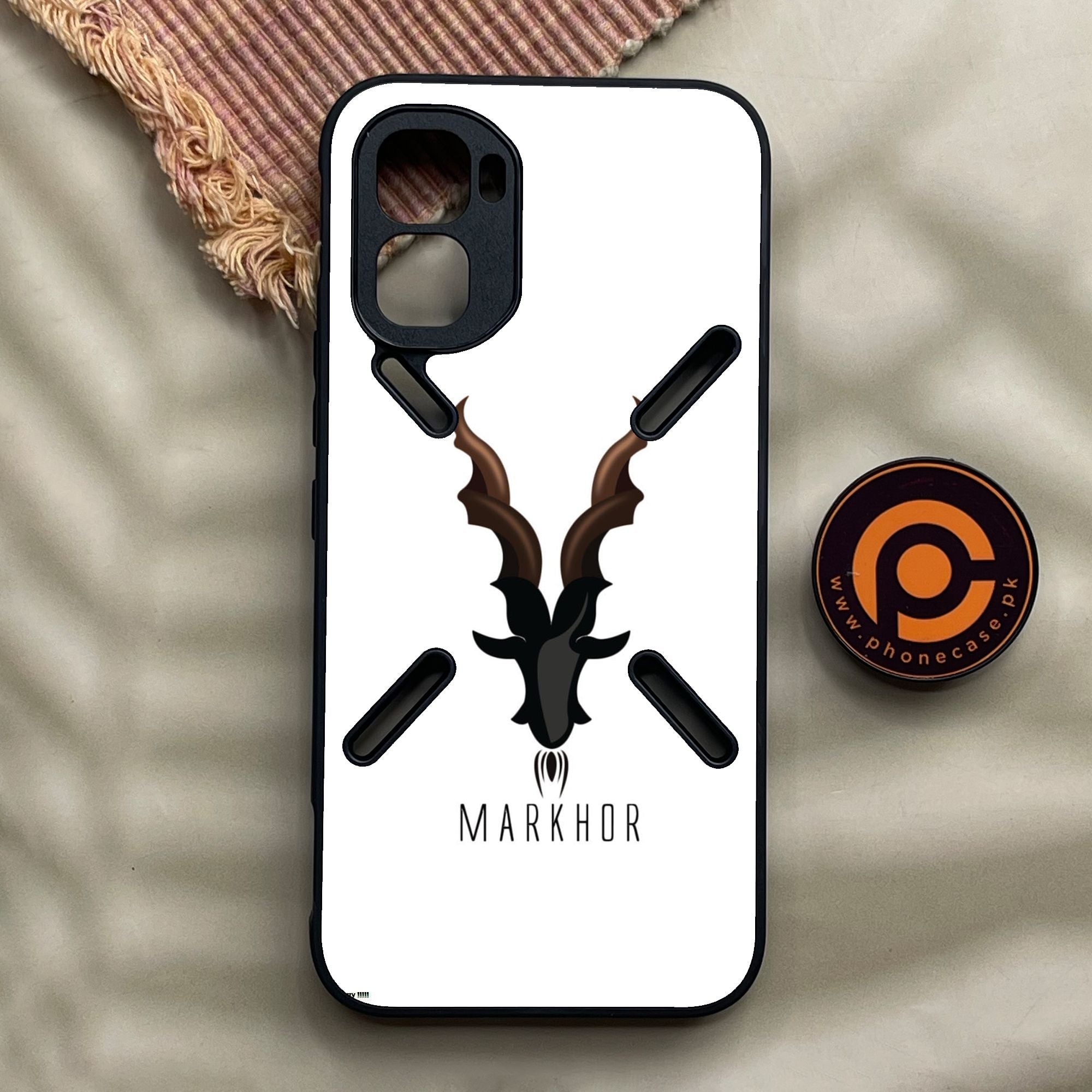 Infinix GT 50 Pro - Markhor Design 2 - Premium Metal Printed Soft Bumper Shock Proof Case