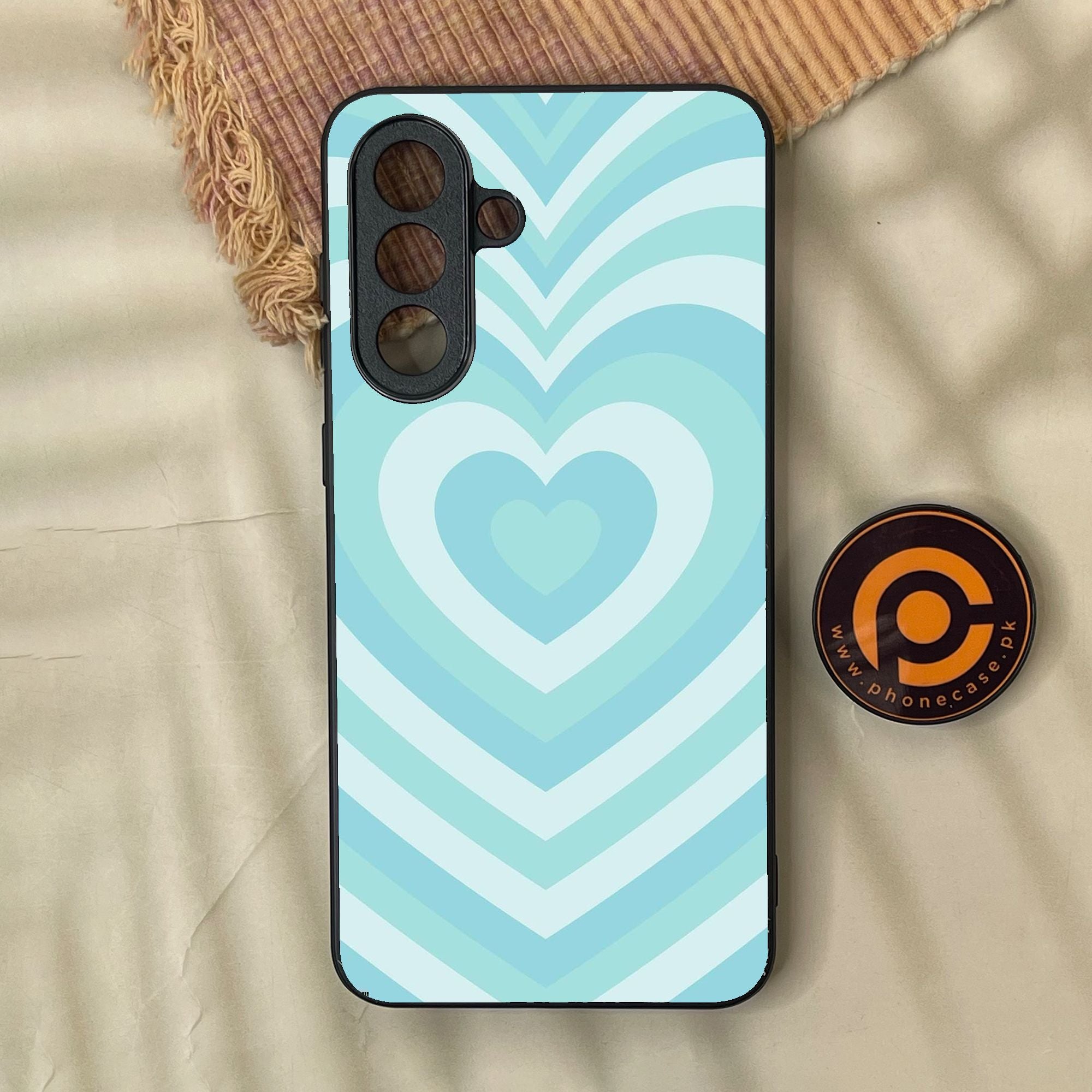 Samsung Galaxy A37 - Heartbeat Design 7 - Premium Metal Printed Soft Bumper Shock Proof Case