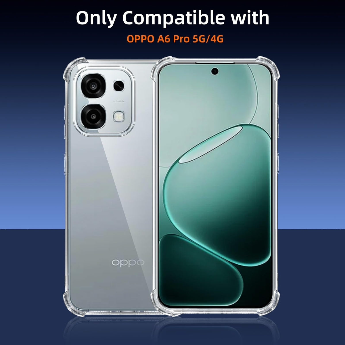 Oppo Reno 14 5G - Anti Crash Shock Proof Transparent Case