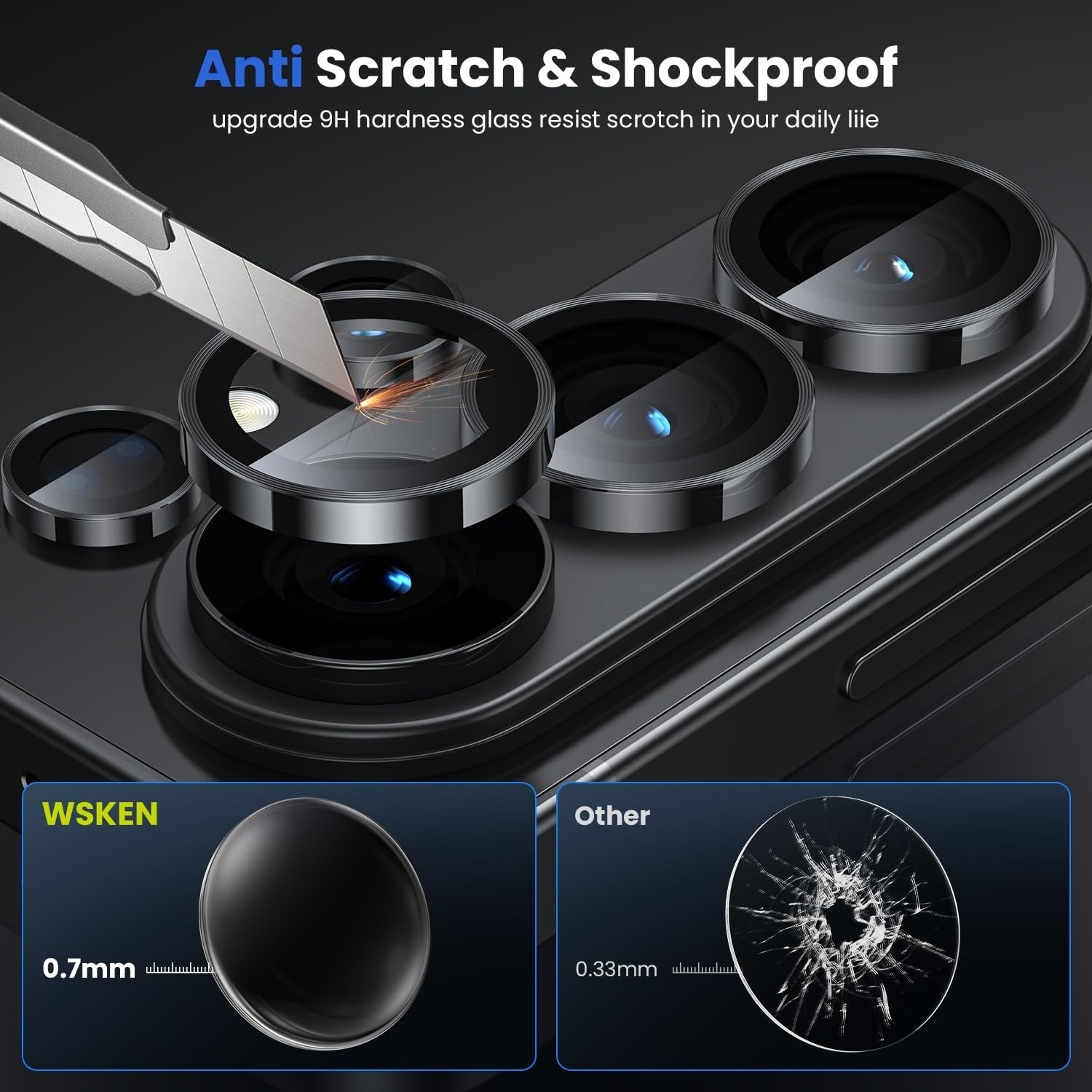Samsung Galaxy S26 Ultra - Metal Camera Lens Protector Glass