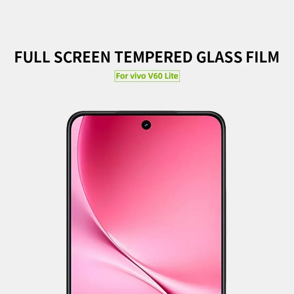Vivo V60 Lite - 11D Full Curved Electrostatic Absorption Tempered Glass Protector