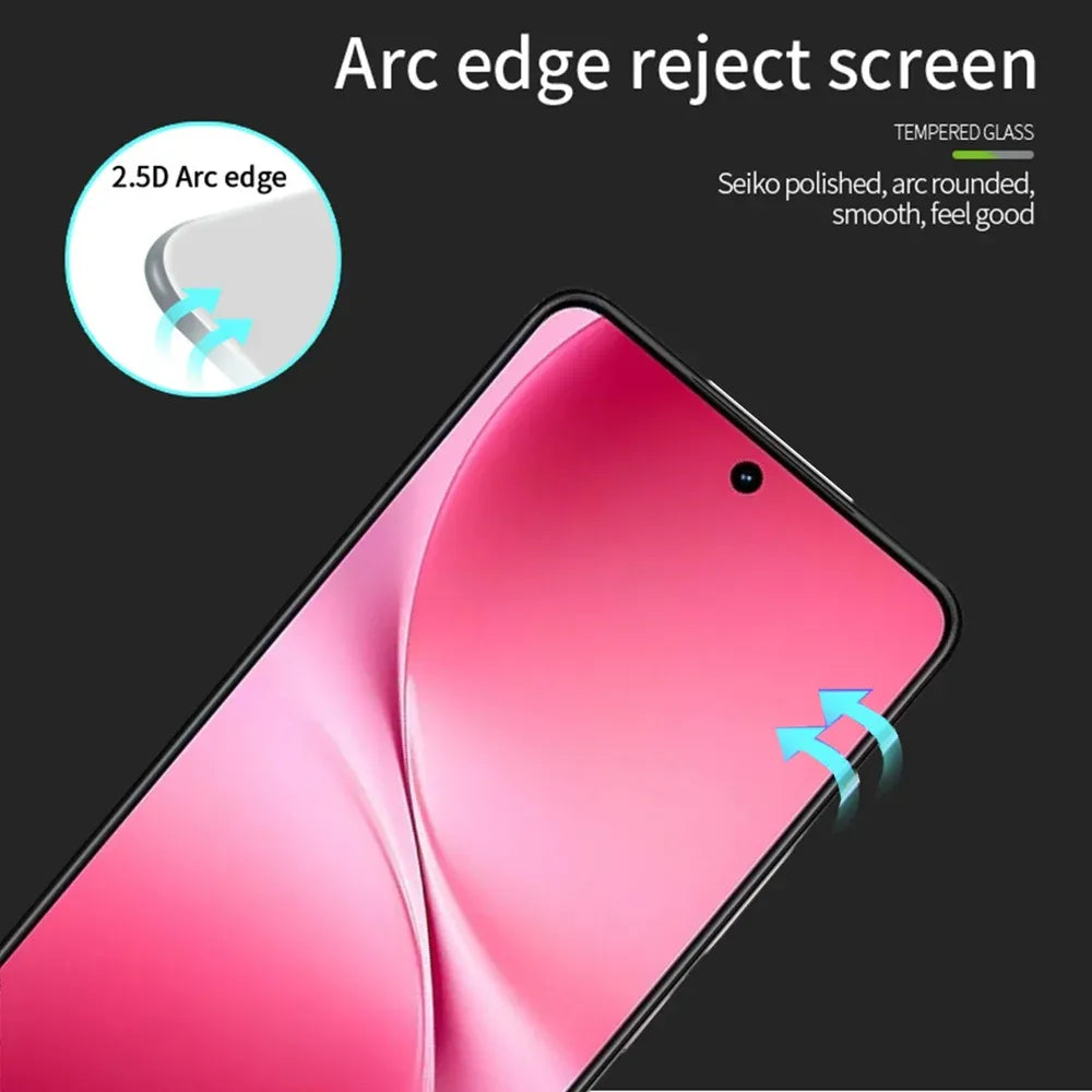 Vivo V60 Lite - 11D Full Curved Electrostatic Absorption Tempered Glass Protector