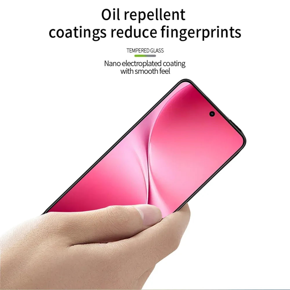 Vivo V60 Lite - 11D Full Curved Electrostatic Absorption Tempered Glass Protector