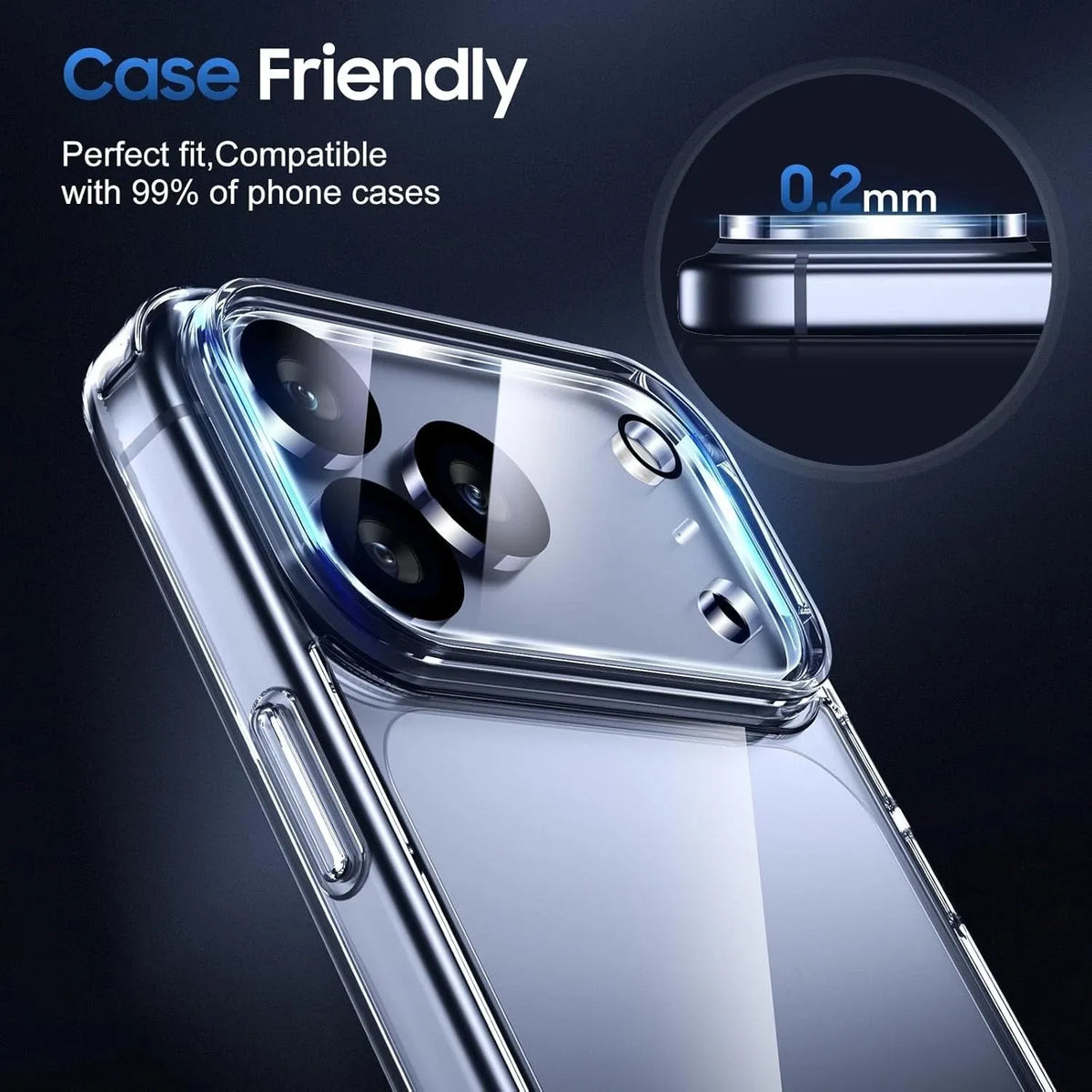iPhone 18 Pro - Ultra Clear 9H Tempered Glass Camera Lens Protector