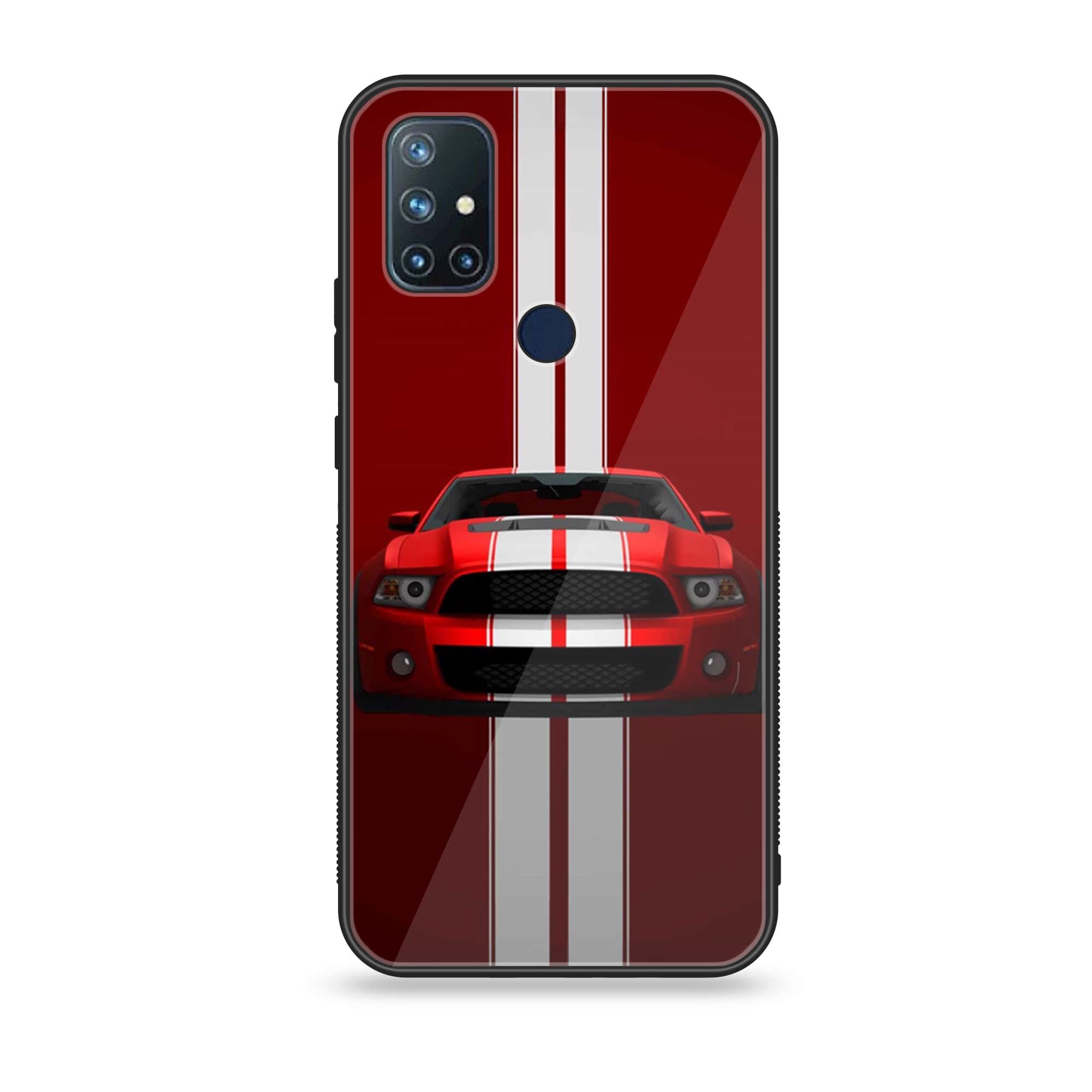 OnePlus Nord N10 - Muscle Racing Car - Premium Printed Glass soft Bumper Shock Proof Case