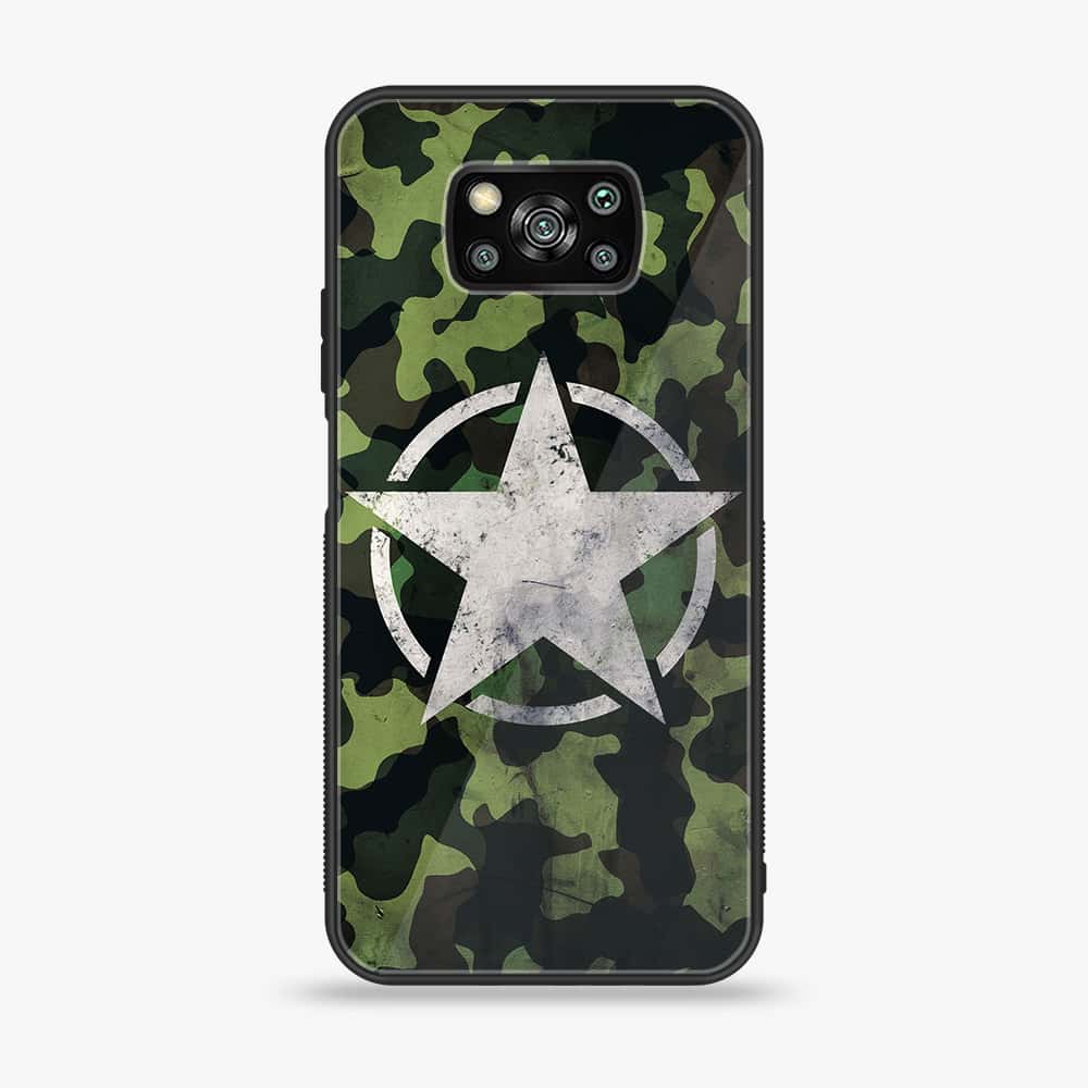Xiaomi Poco X3 - NDCOM - Premium Printed Glass soft Bumper Shock Proof Case